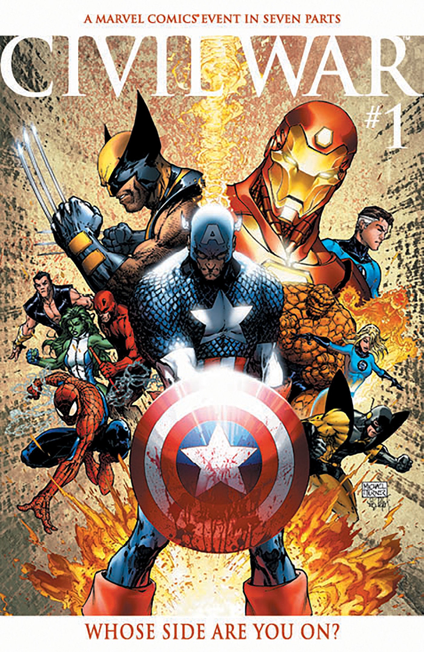 Civil War #1 Facsimile Edition Michael Turner Foil Variant | L.A. Mood Comics and Games