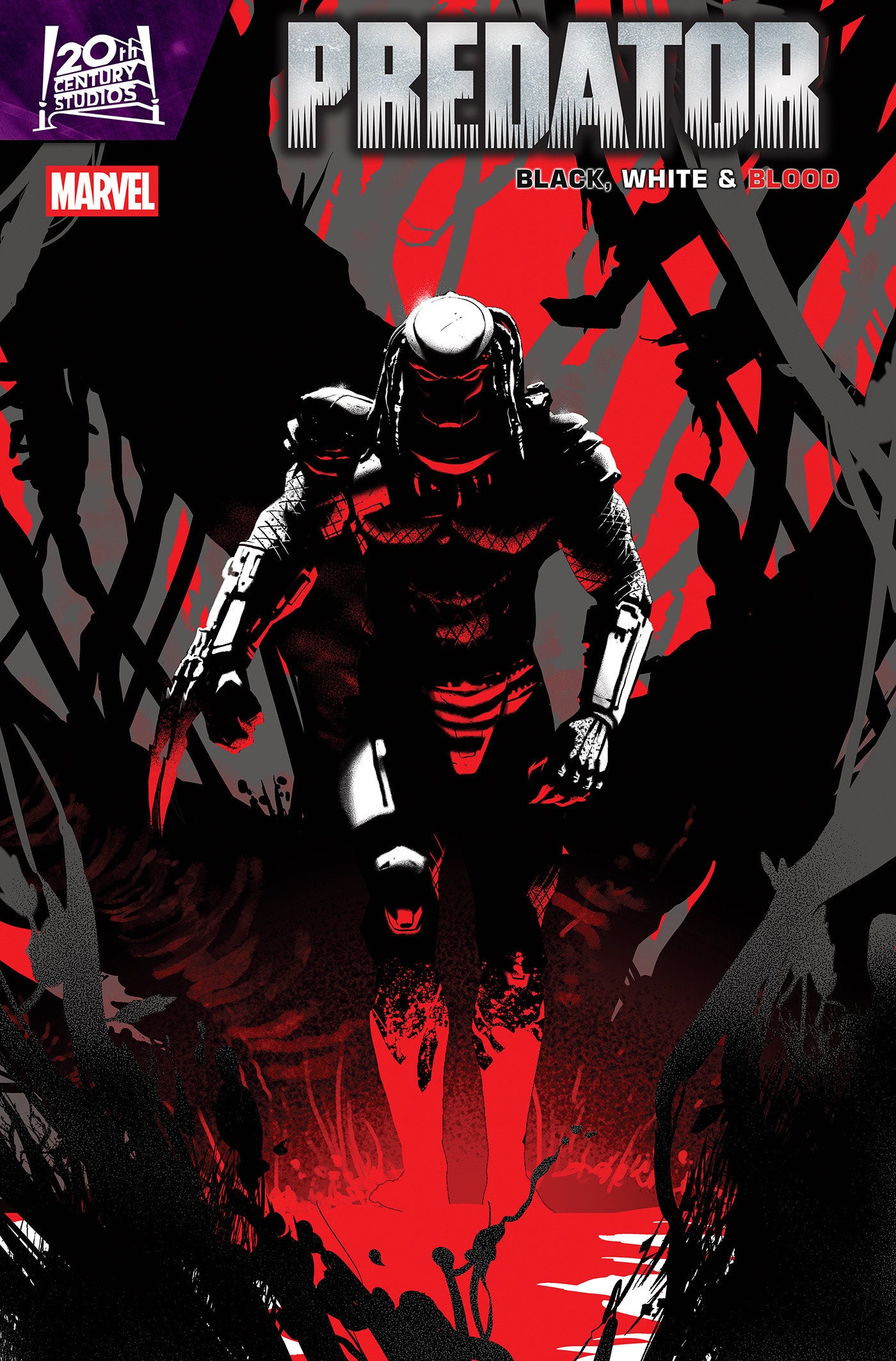 Predator: Black, White & Blood #3 Pete Woods Variant | L.A. Mood Comics and Games