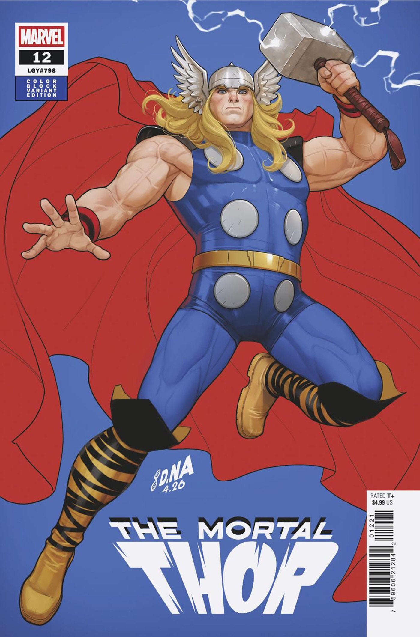 Mortal Thor #12 David Nakayama Color Block Blue Variant | L.A. Mood Comics and Games