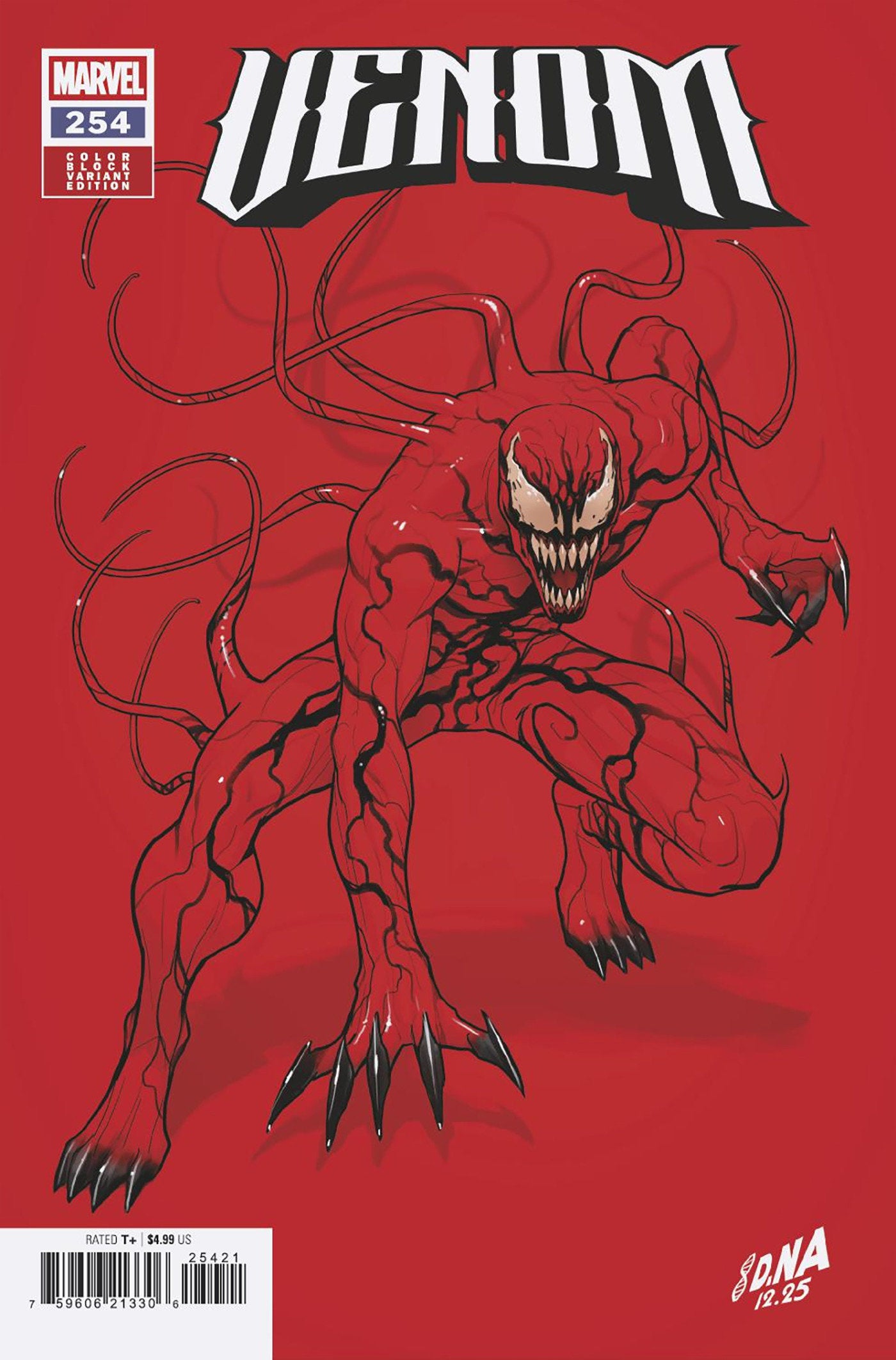 Venom #254 David Nakayama Color Block Red Variant | L.A. Mood Comics and Games