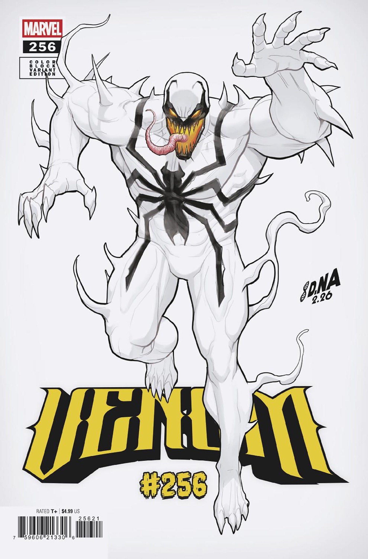 Venom #256 David Nakayama Color Block White Variant [Ds] | L.A. Mood Comics and Games