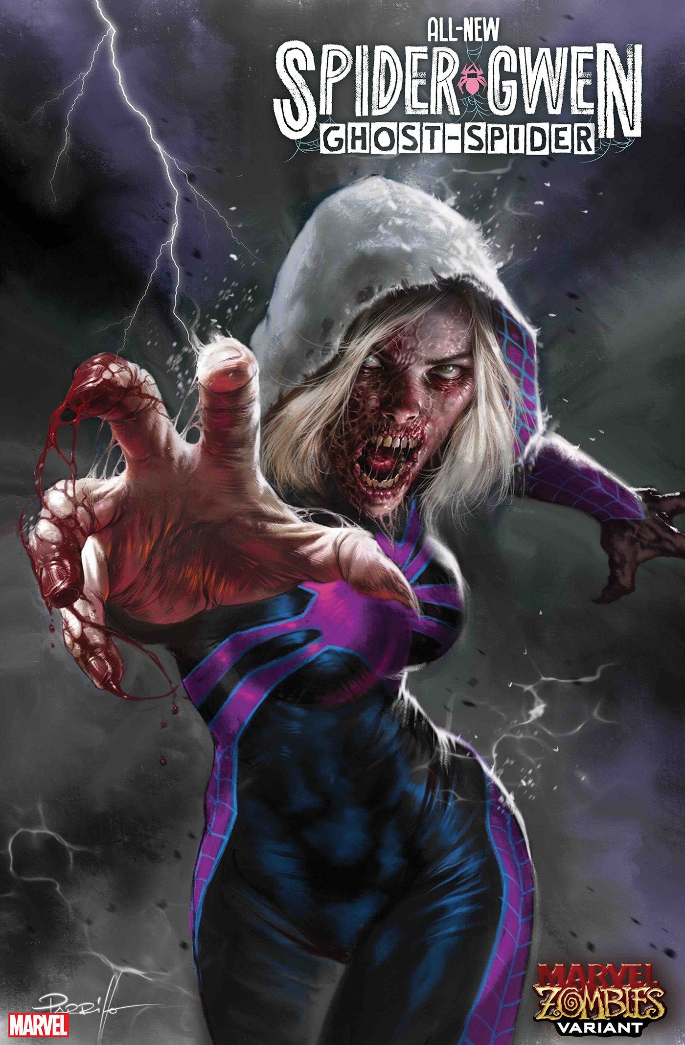 All New Spider Gwen: The Ghost Spider #3 Lucio Parrillo Marvel Zombies Variant | L.A. Mood Comics and Games
