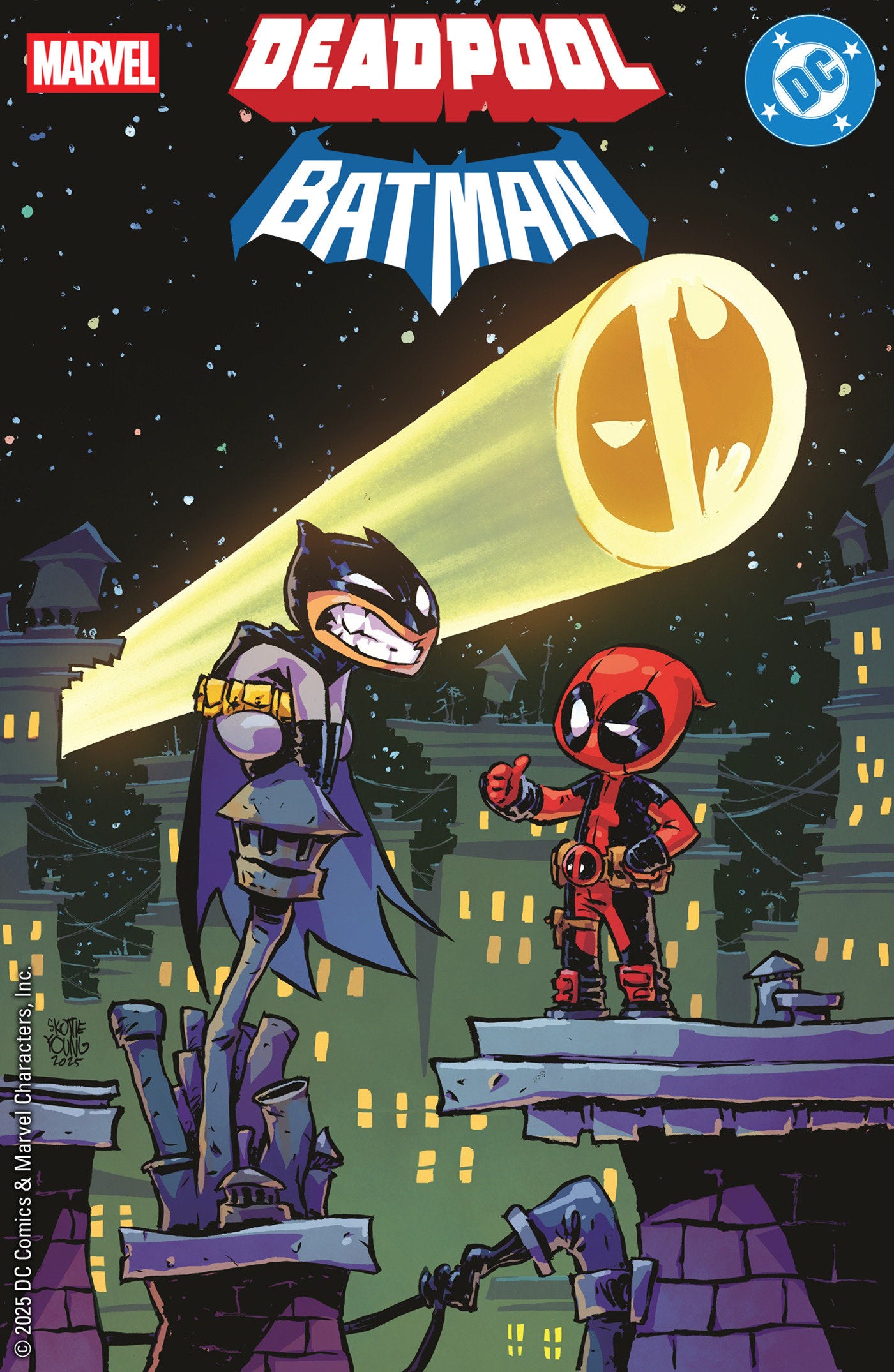 Marvel/DC: Deadpool/Batman #1 Skottie Young Variant | L.A. Mood Comics and Games