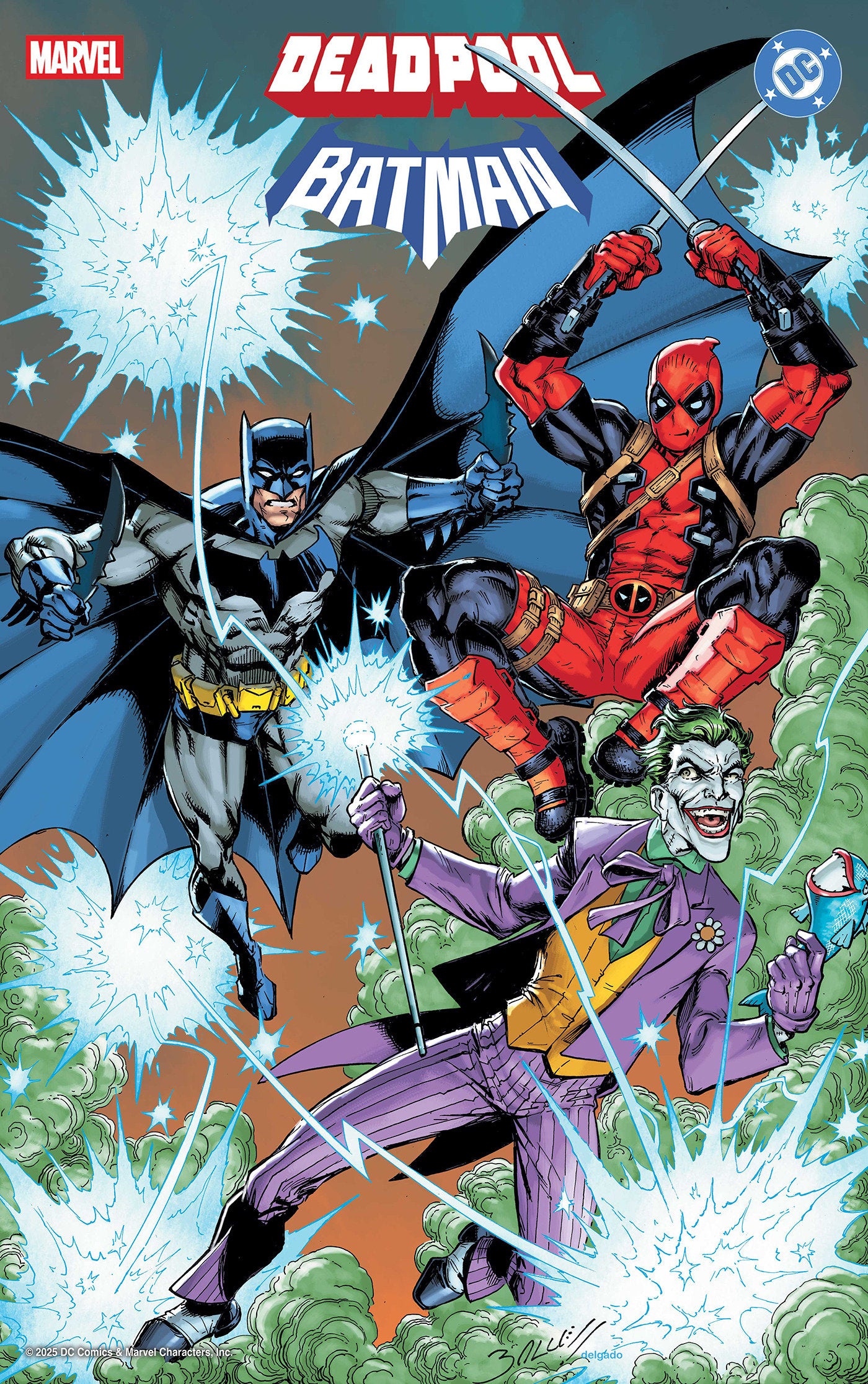 Marvel/DC: Deadpool/Batman #1 Mark Bagley Foil Variant | L.A. Mood Comics and Games