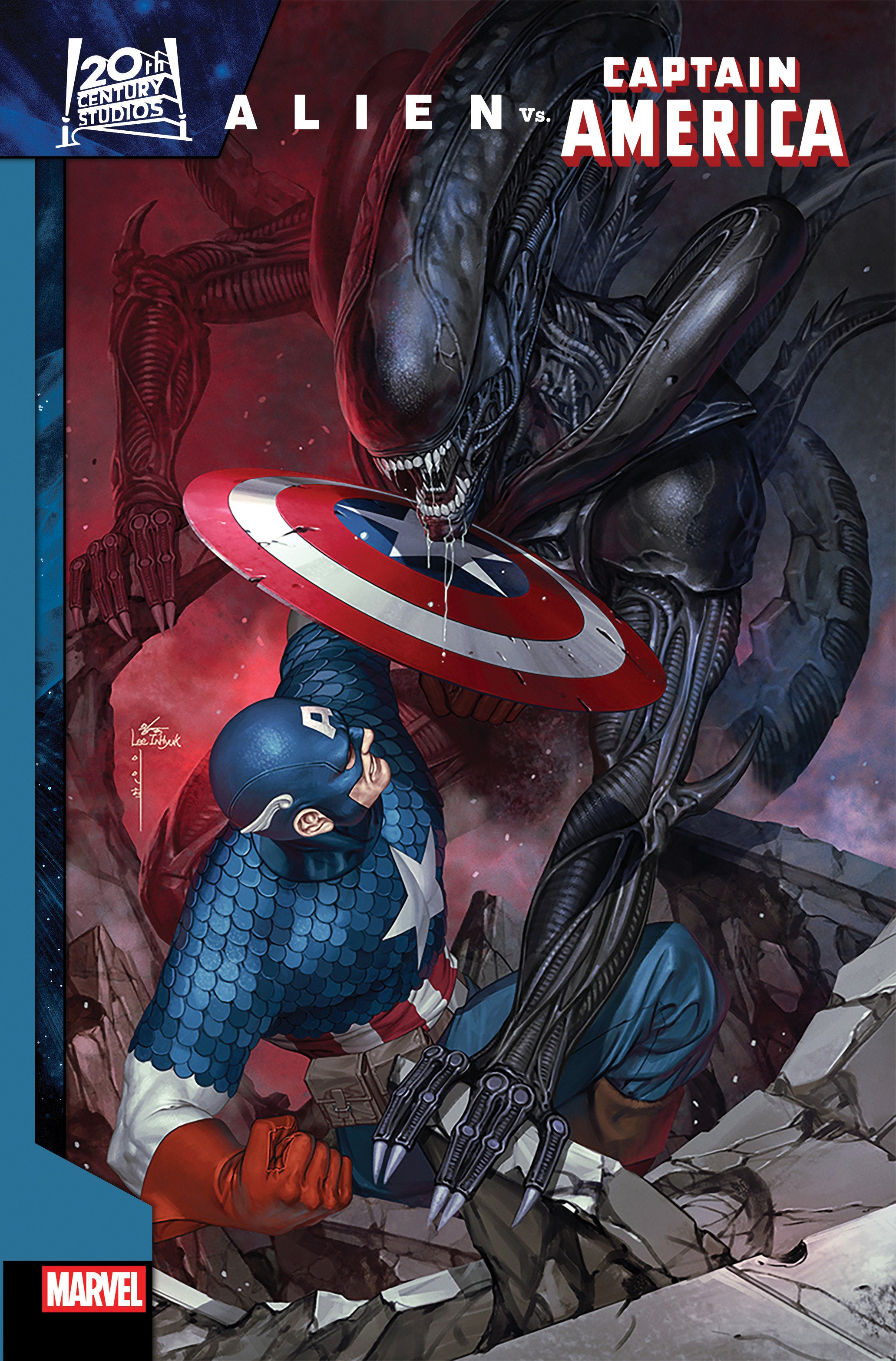 Alien vs. Captain America #1 Inhyuk Lee Variant | L.A. Mood Comics and Games
