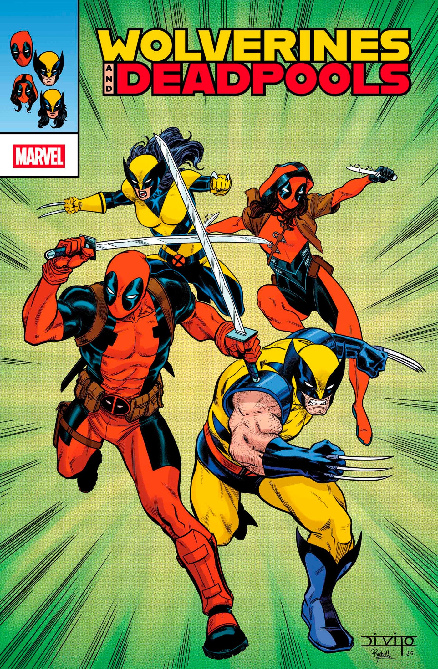 Wolverines & Deadpools #1 Andrea Di Vito Retrovision Variant | L.A. Mood Comics and Games