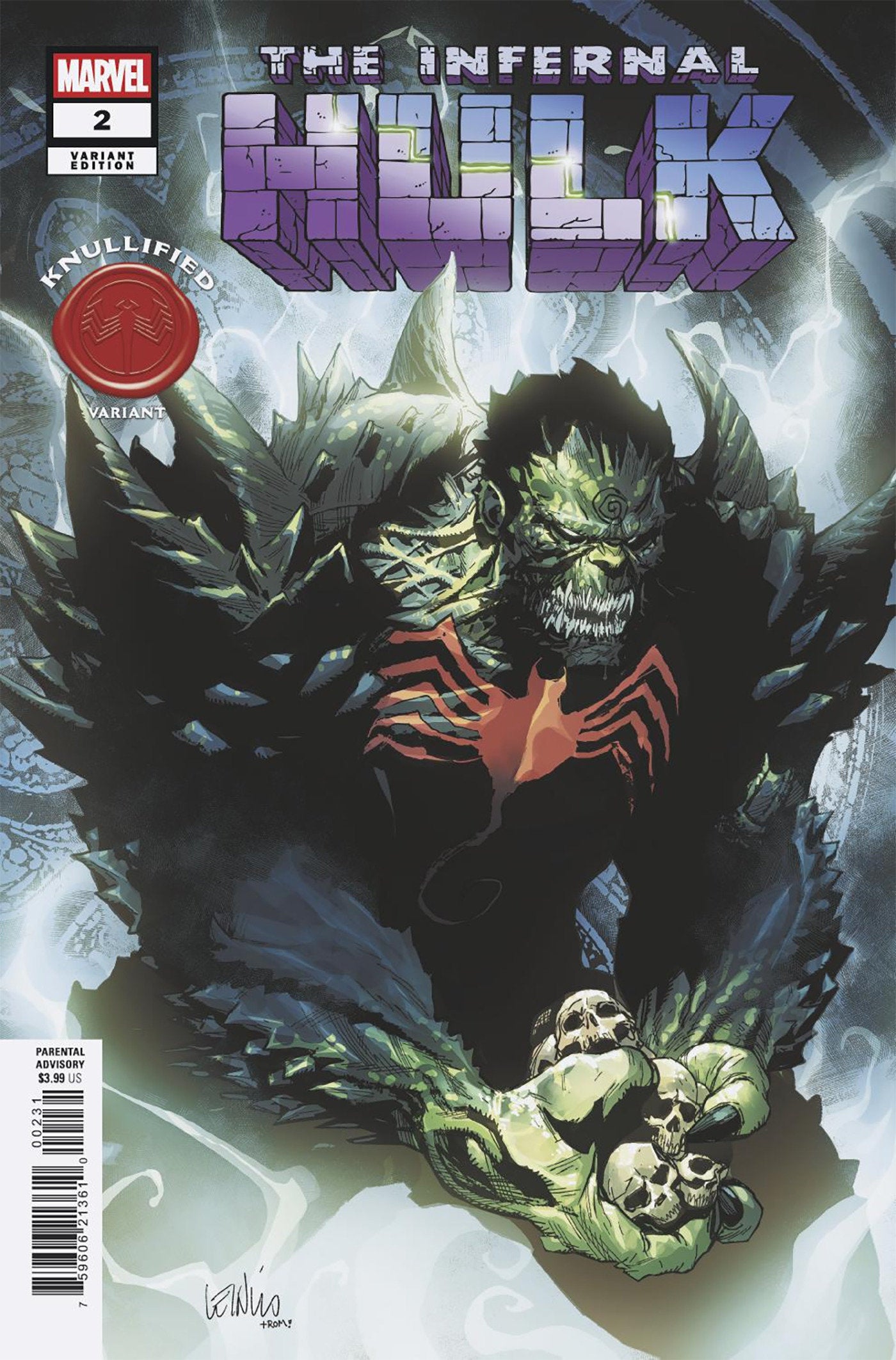 Infernal Hulk #2 Leinil Yu Knullified Variant | L.A. Mood Comics and Games