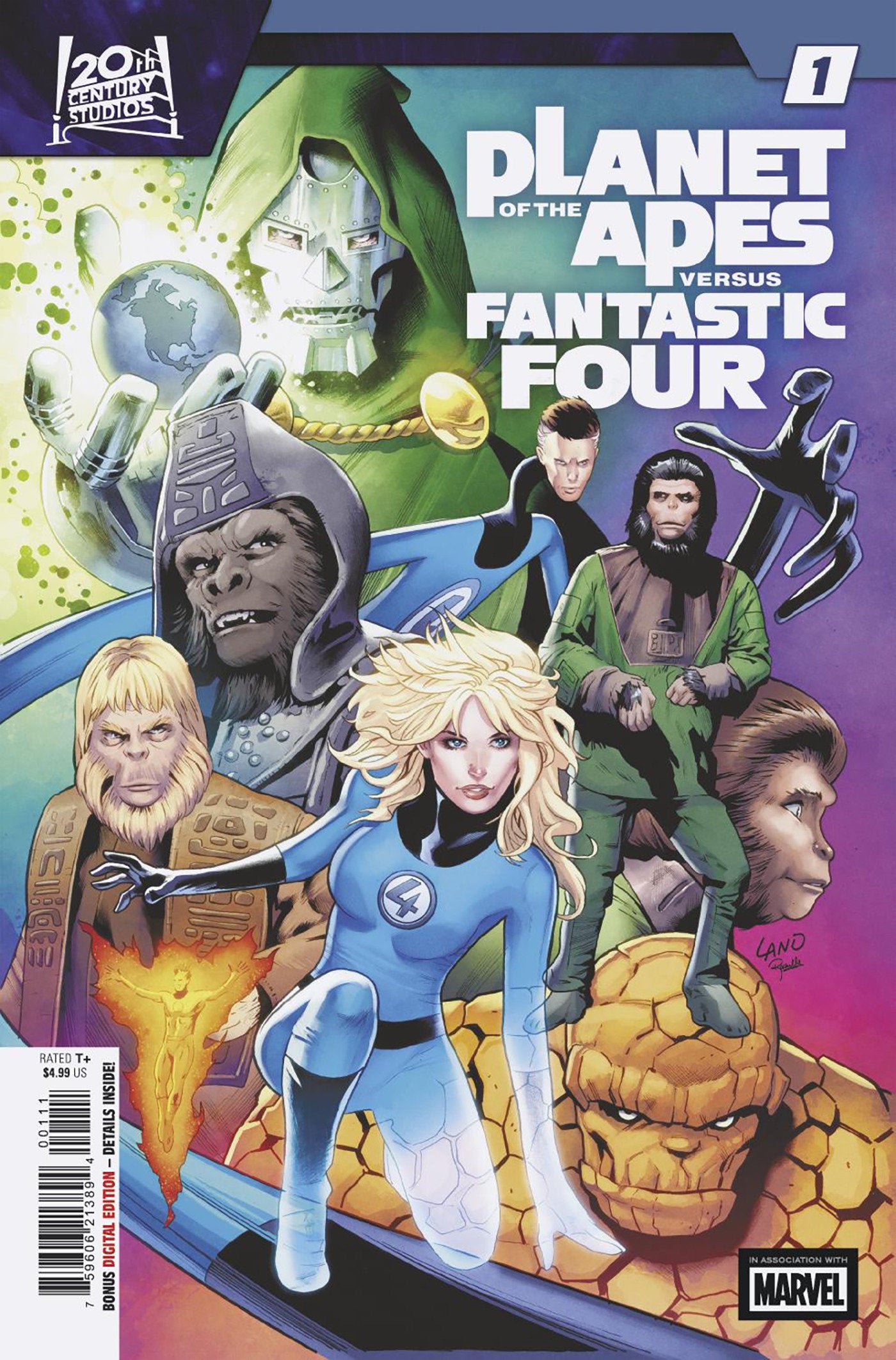 Planet Of The Apes vs. Fantastic Four #1 | L.A. Mood Comics and Games