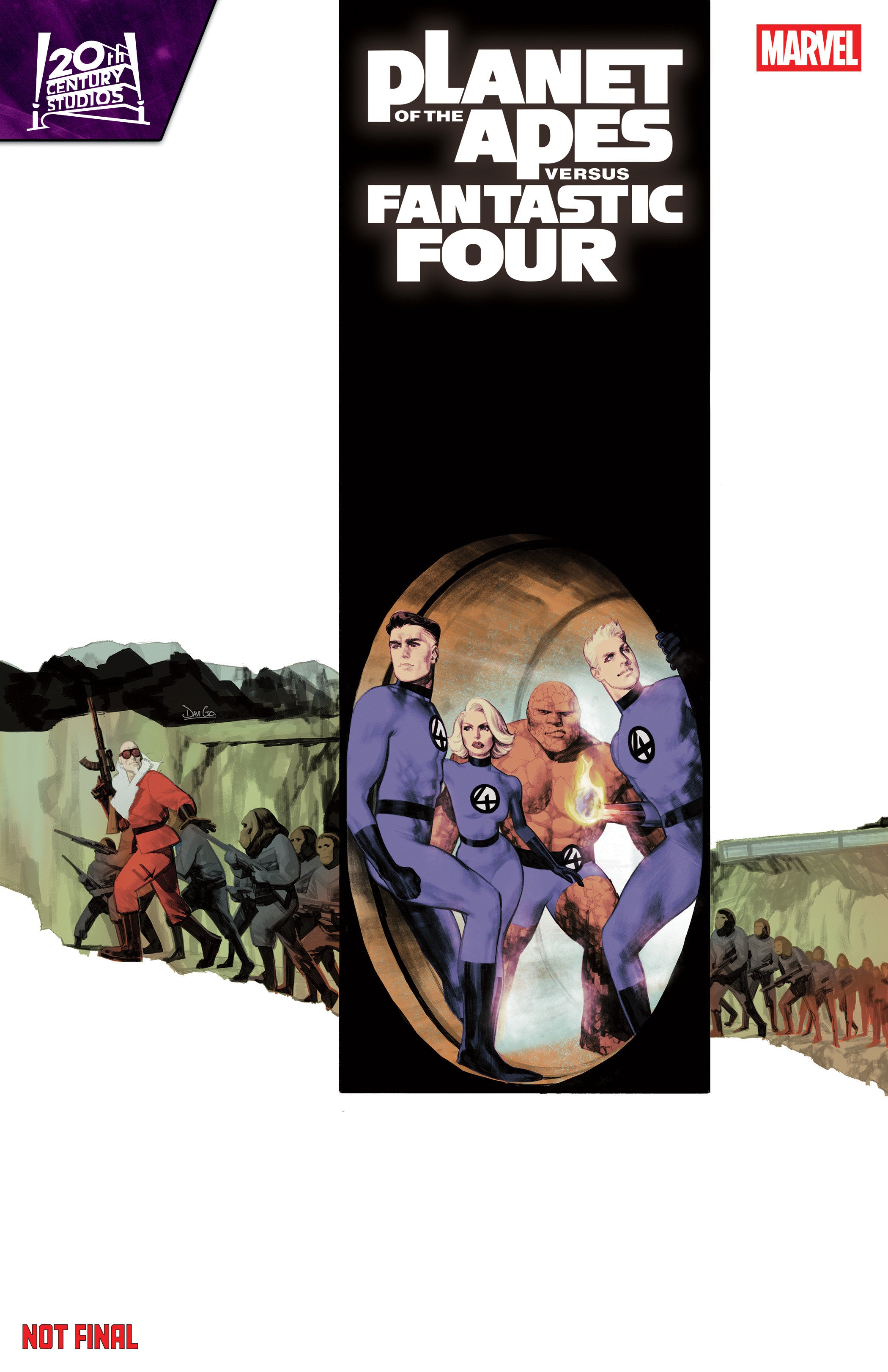 Planet Of The Apes vs. Fantastic Four #2 Davi Go Movie Homage Variant | L.A. Mood Comics and Games
