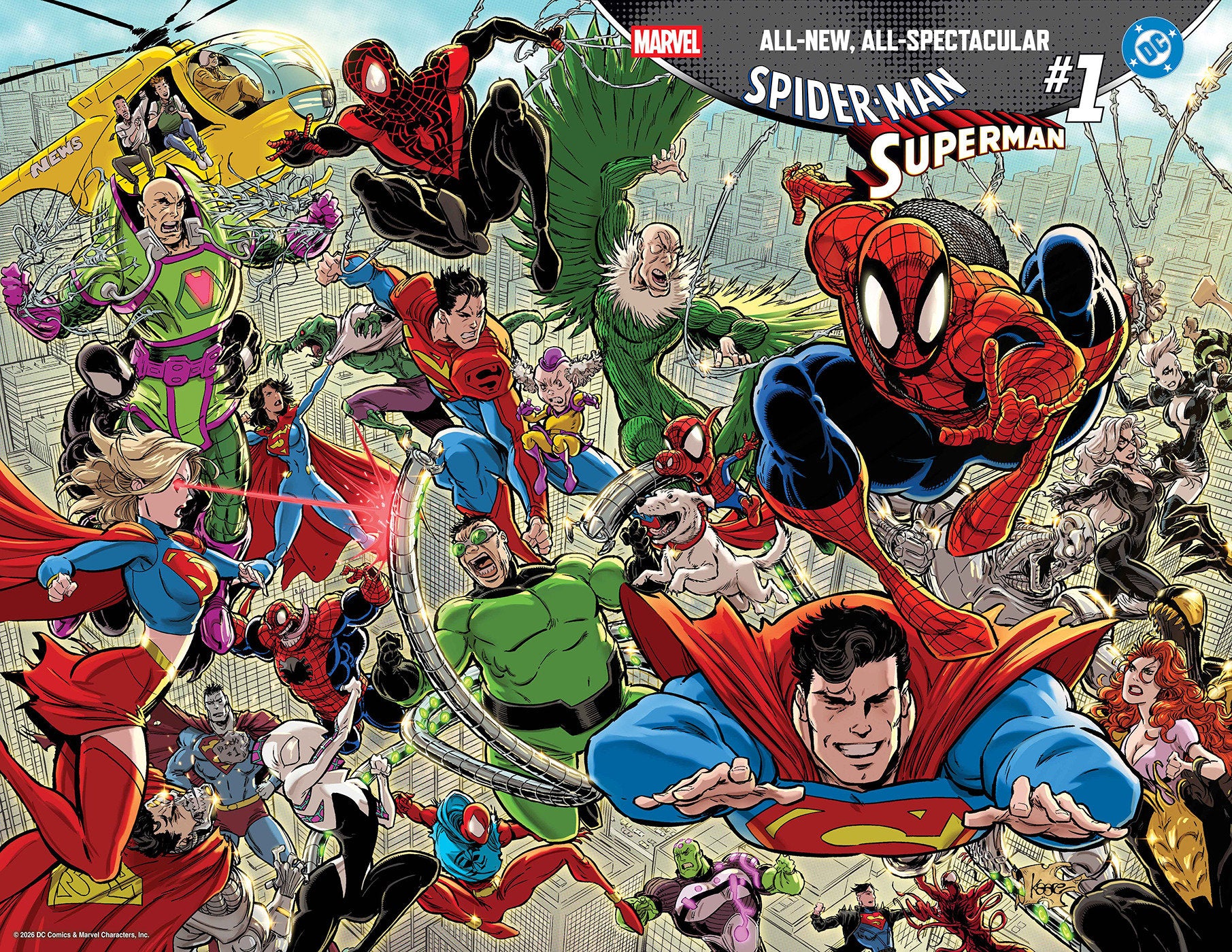 Marvel/DC: Spider-Man/Superman #1 Kaare Andrews Wraparound Variant | L.A. Mood Comics and Games
