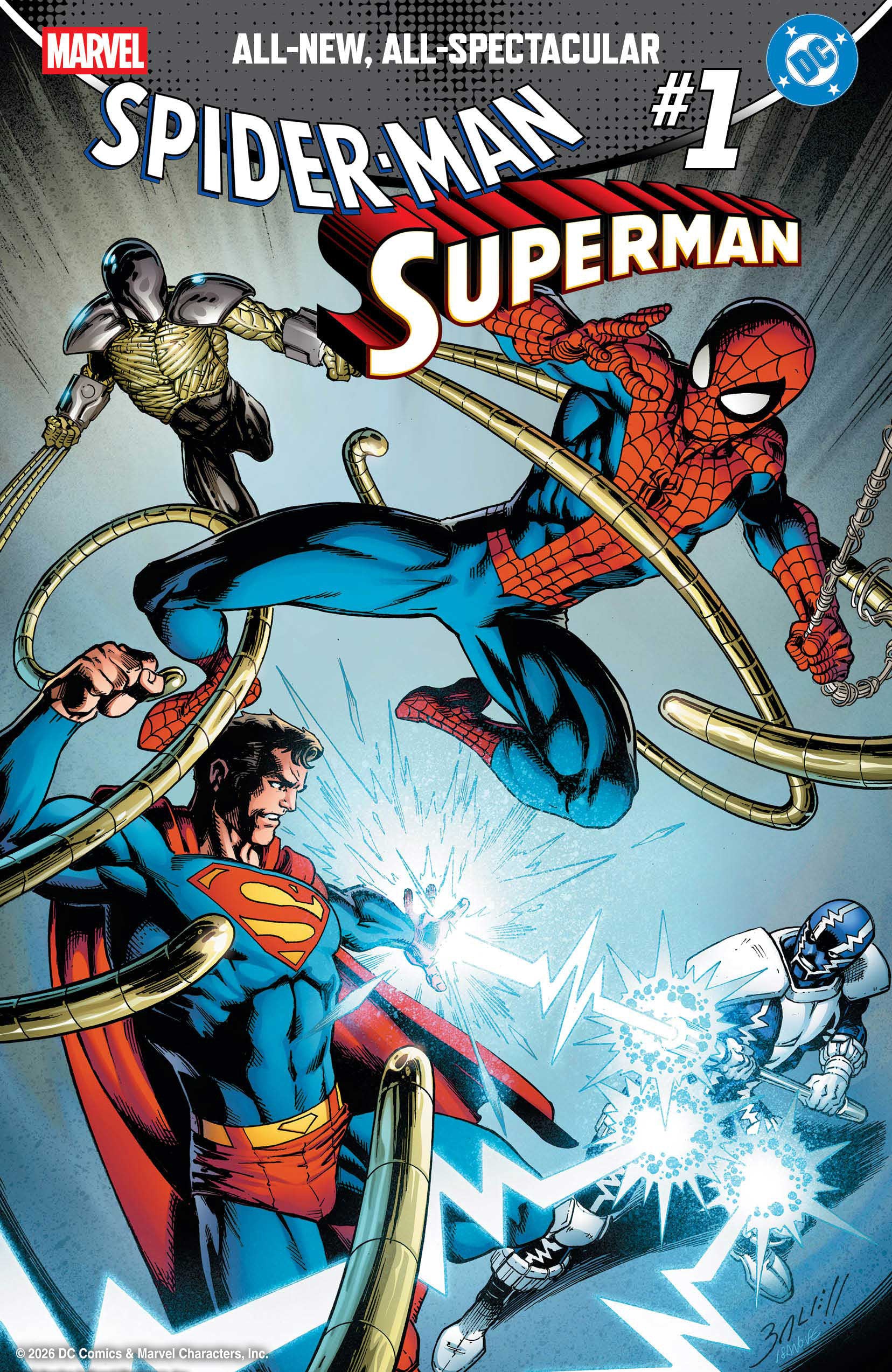 Marvel/DC: Spider-Man/Superman #1 Mark Bagley Foil Variant | L.A. Mood Comics and Games