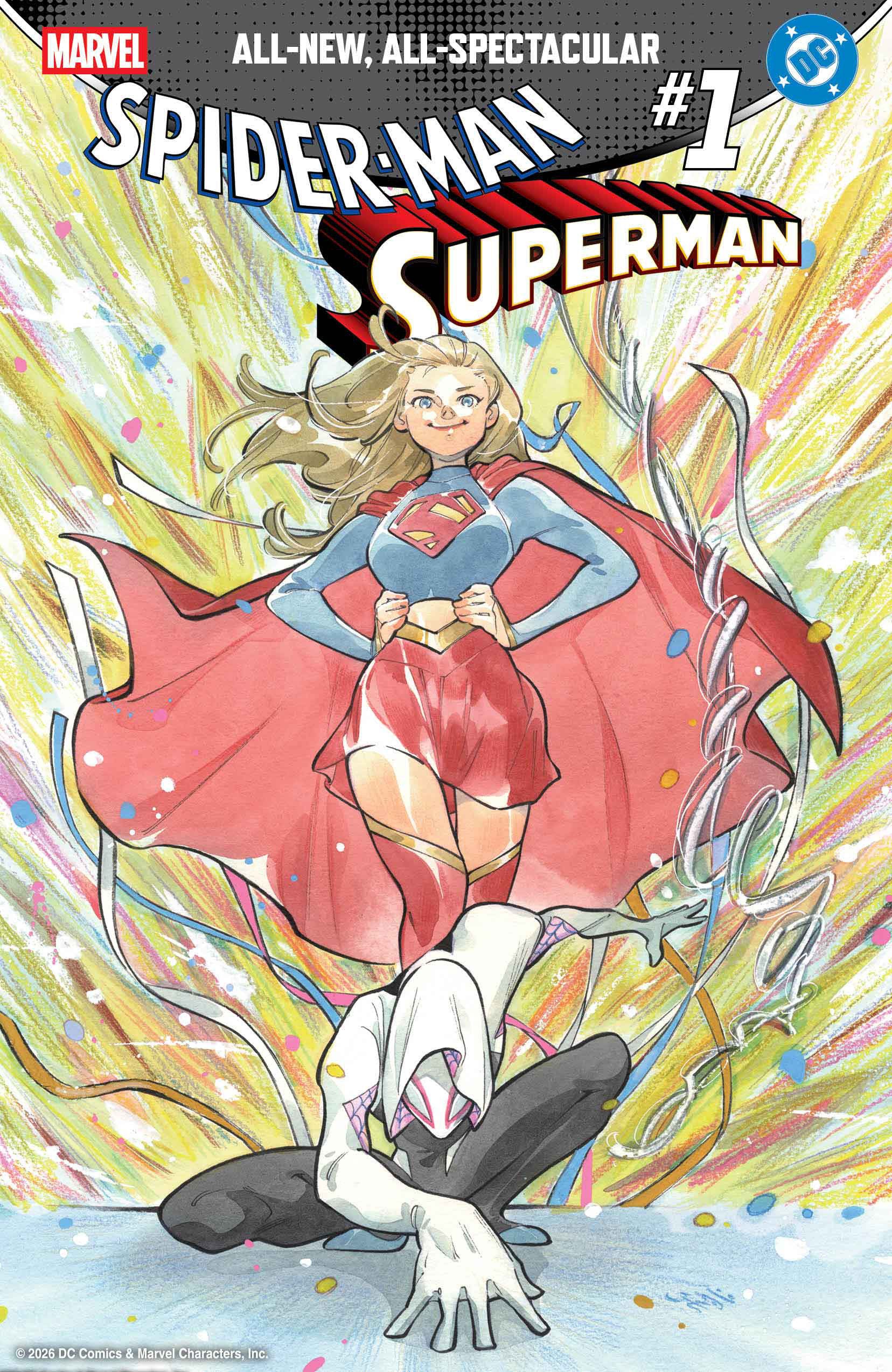 Marvel/DC: Spider-Man/Superman #1 Peach Momoko Variant | L.A. Mood Comics and Games