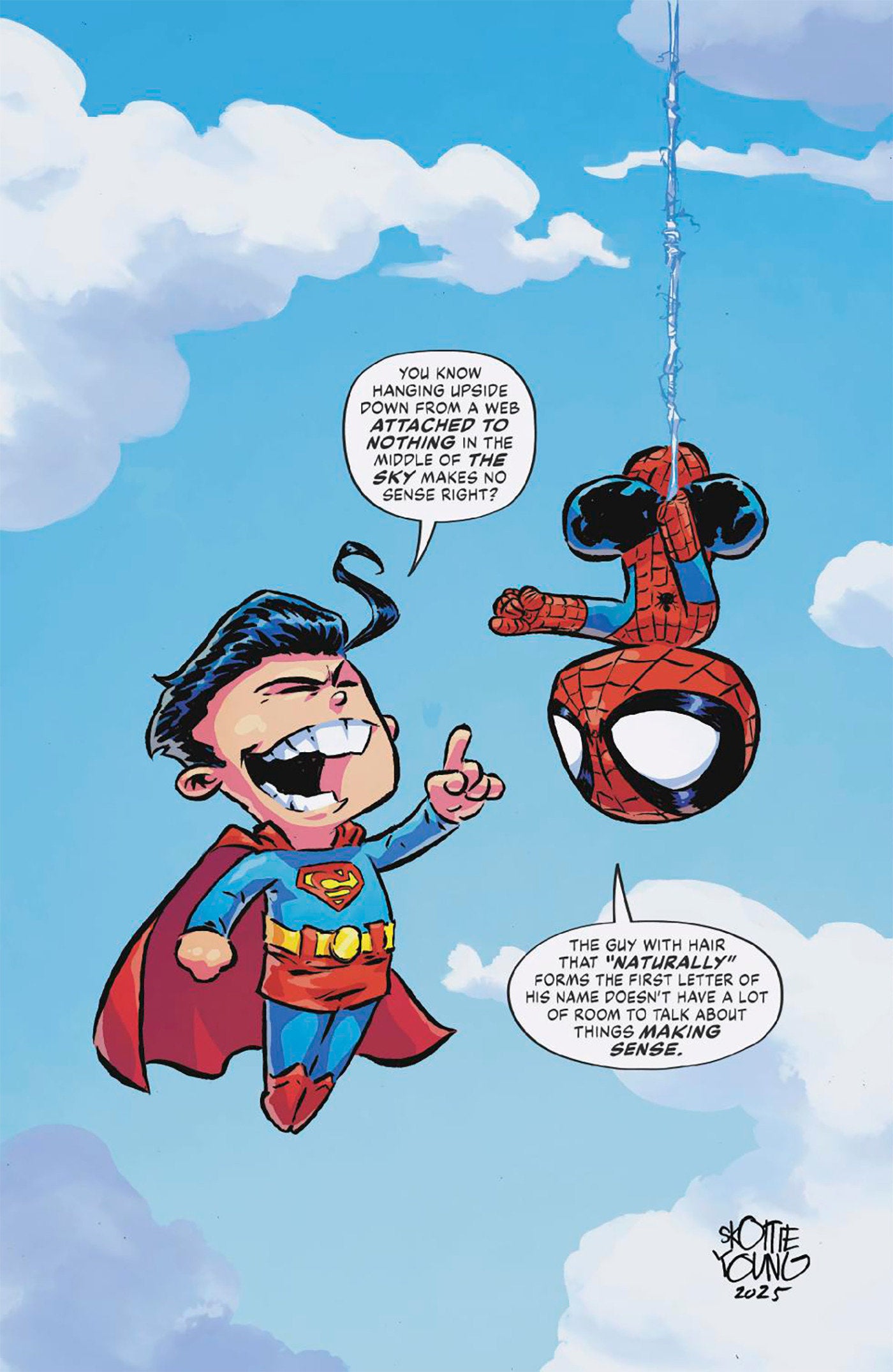 Marvel/DC: Spider-Man/Superman #1 Skottie Young Full Art Variant | L.A. Mood Comics and Games