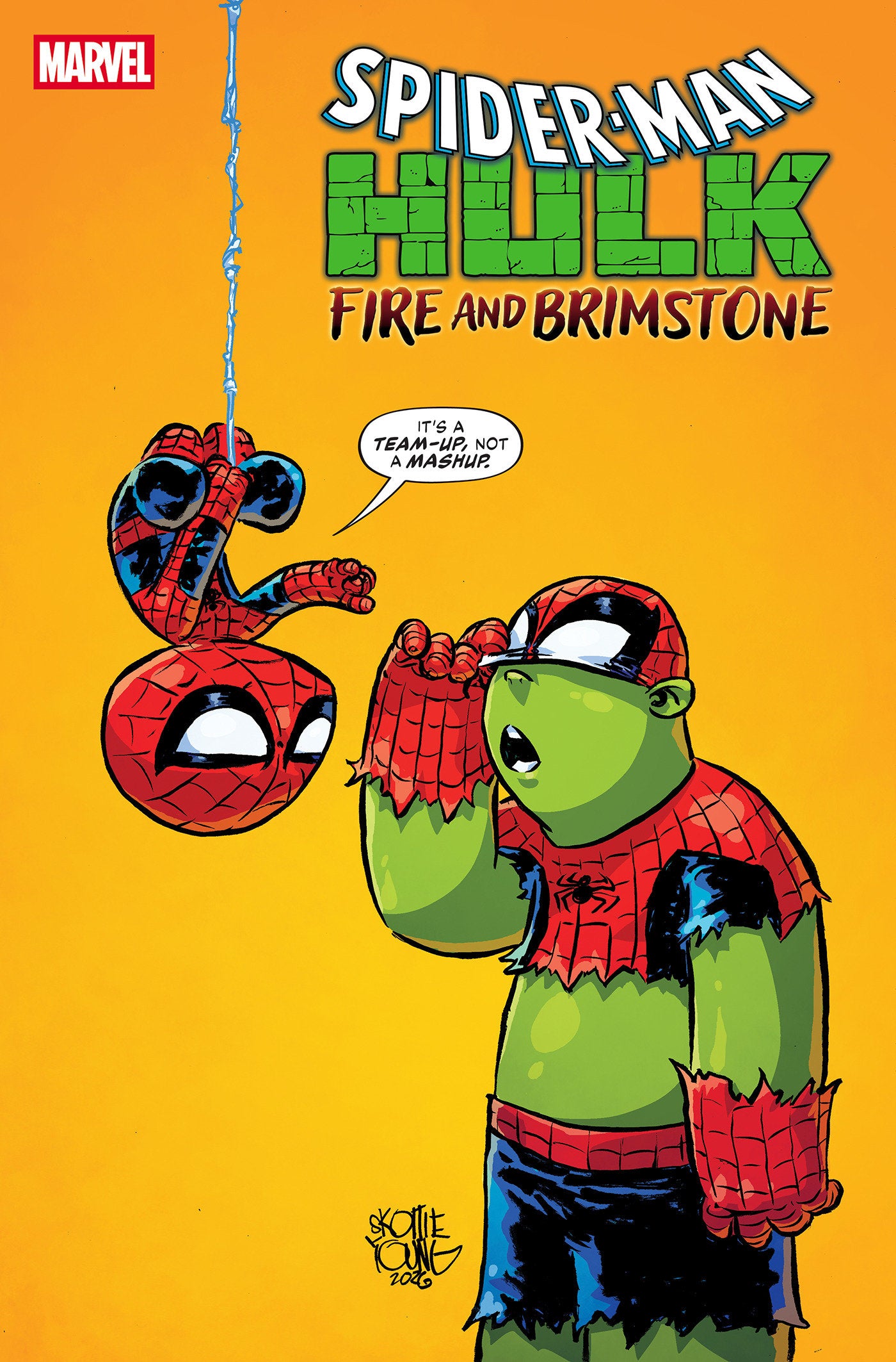 Spider-Man/Hulk: Fire And Brimstone #1 Skottie Young Variant | L.A. Mood Comics and Games