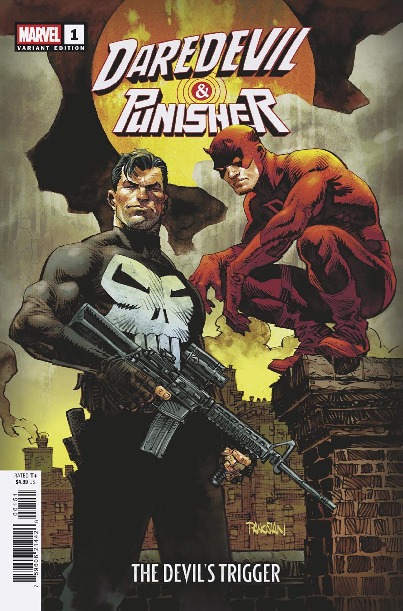 Daredevil/Punisher: The Devil's Trigger #1 Dan Panosian Variant | L.A. Mood Comics and Games