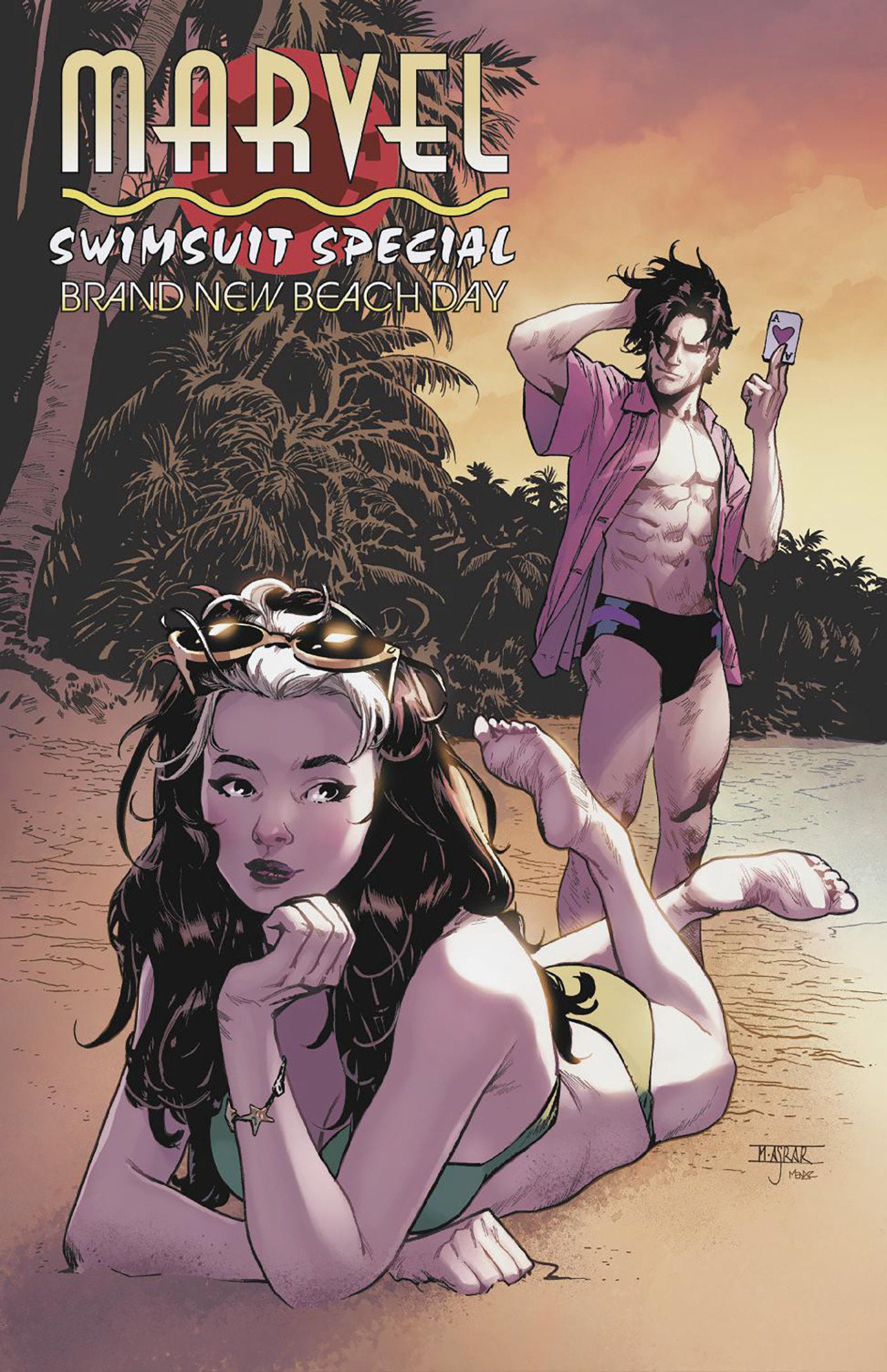 Marvel Swimsuit Special: Brand New Beach Day #1 Mahmud Asrar Foil Variant | L.A. Mood Comics and Games