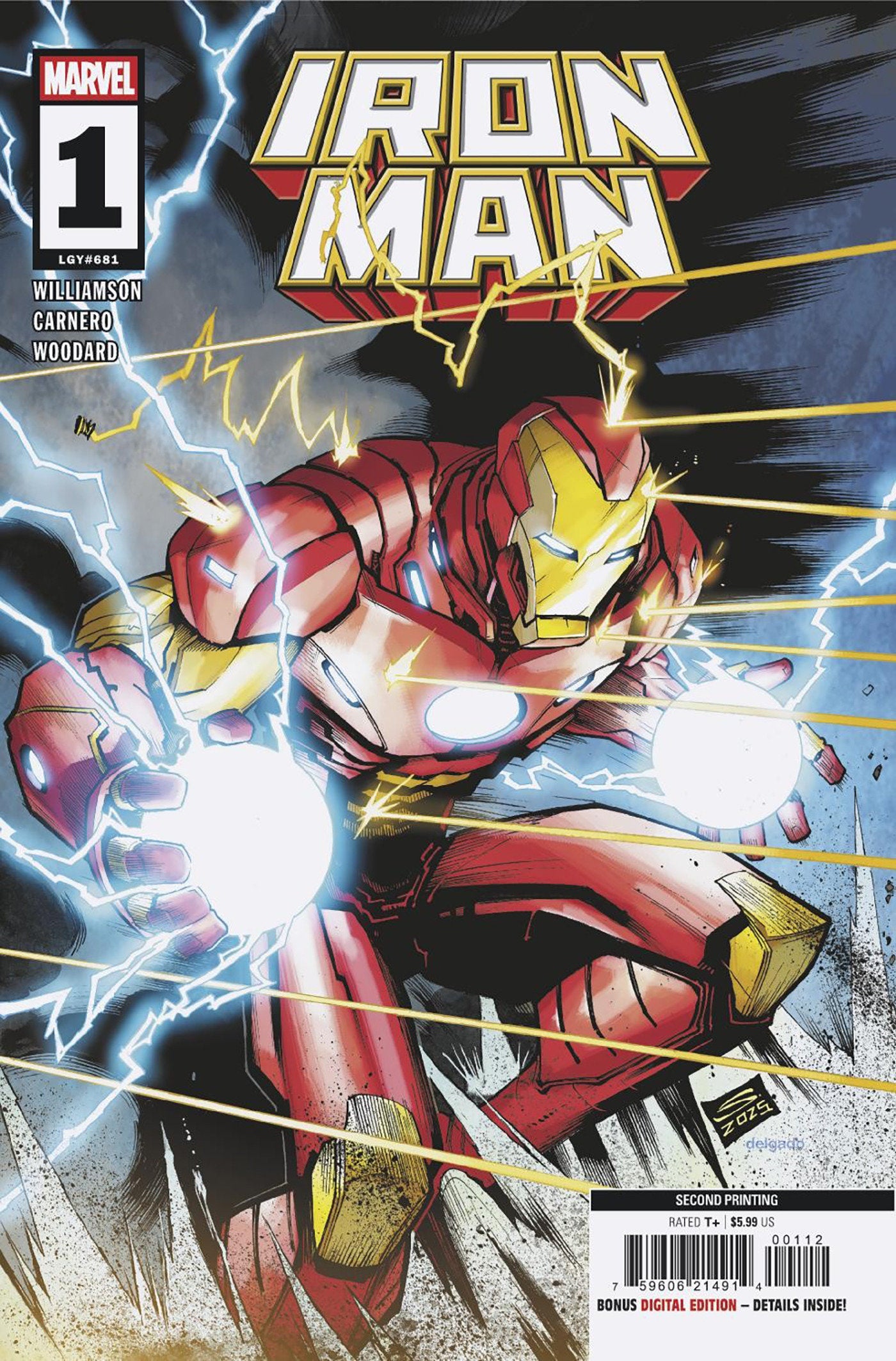 Iron Man #1 Gerardo Sandoval 2nd Printing Variant | L.A. Mood Comics and Games