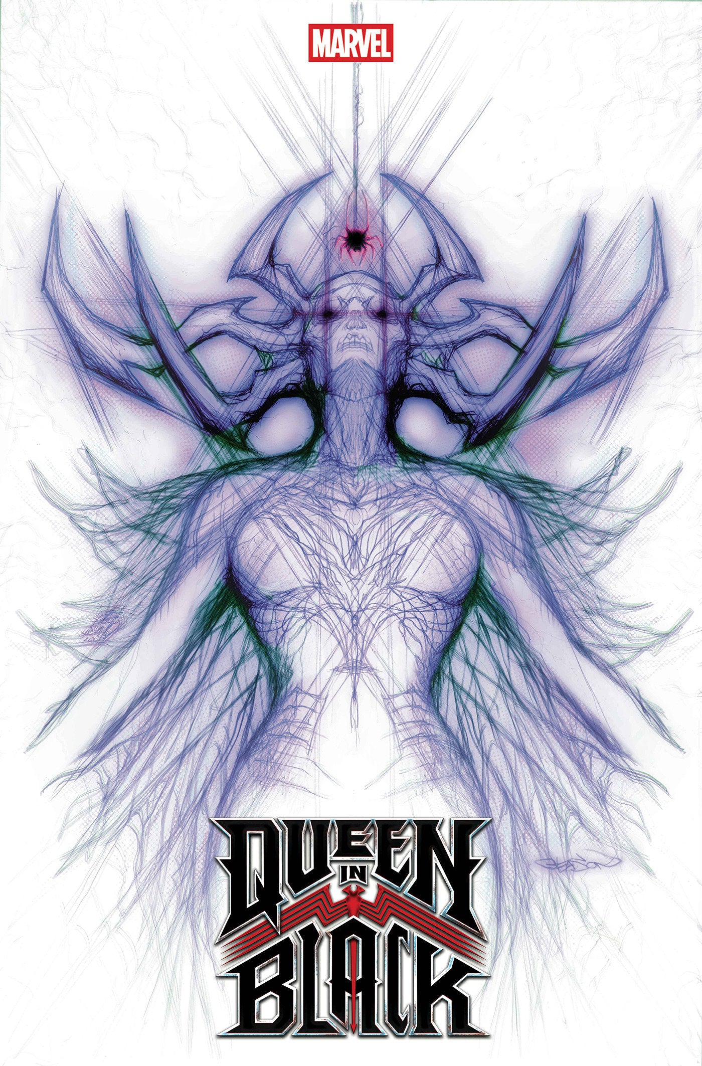 Queen In Black #1 Patrick Gleason Hela White Web Head Variant [Qib] | L.A. Mood Comics and Games