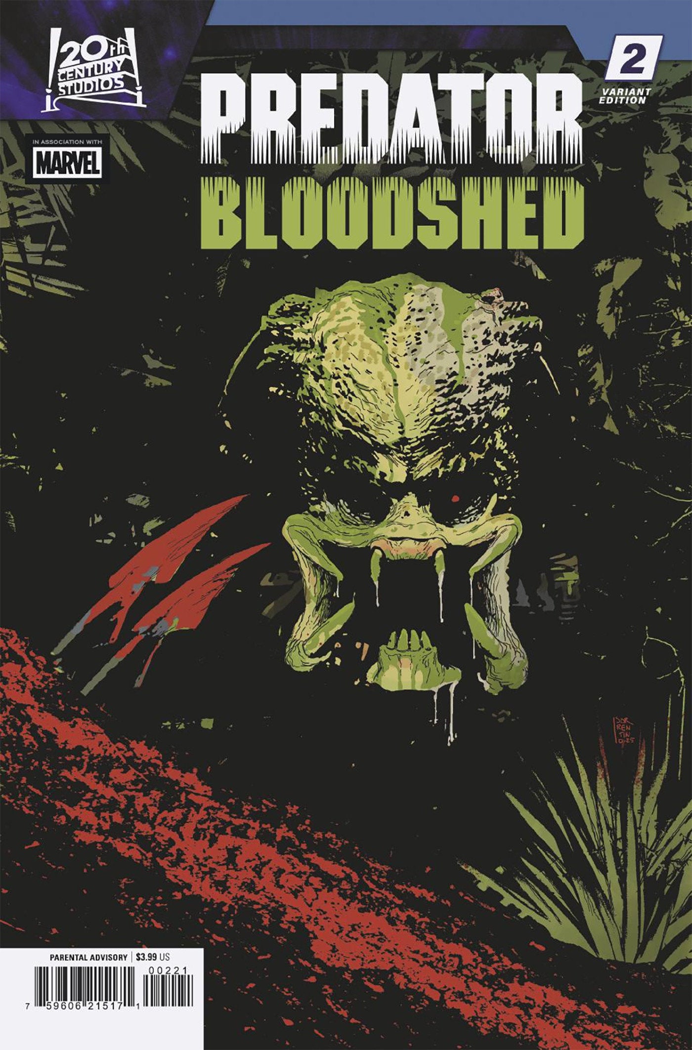Predator: Bloodshed #2 Andrea Sorrentino Variant | L.A. Mood Comics and Games