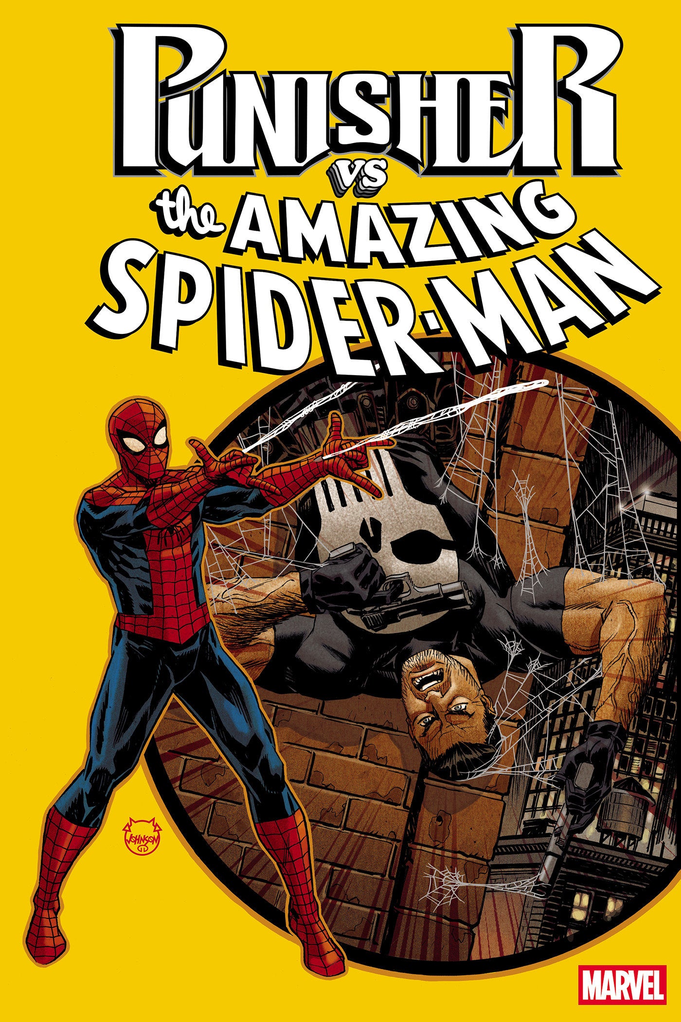Punisher vs. Spider-Man #1 Dave Johnson Foil Variant | L.A. Mood Comics and Games