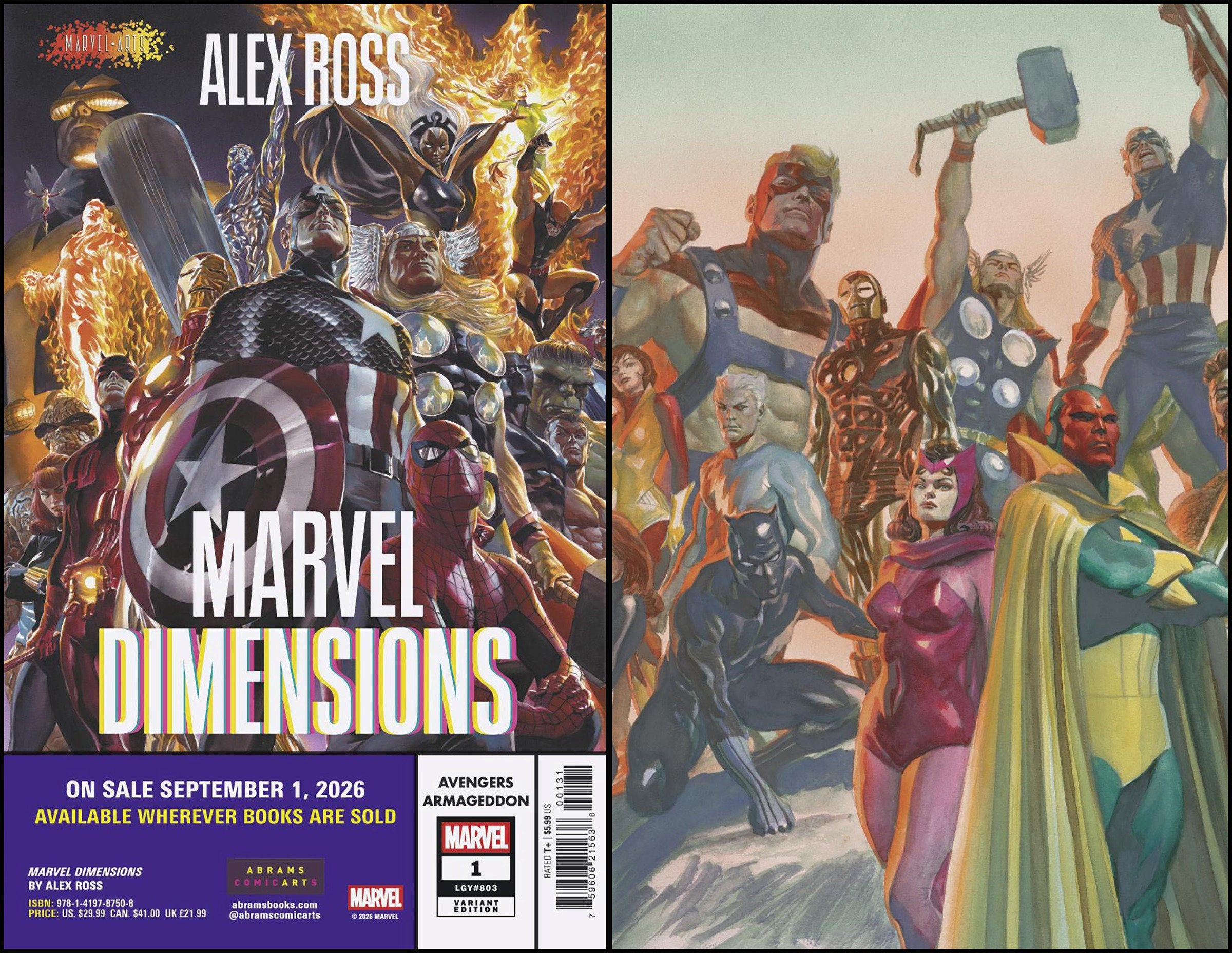 Avengers: Armageddon #1 Alex Ross Marvel Dimensions Variant | L.A. Mood Comics and Games