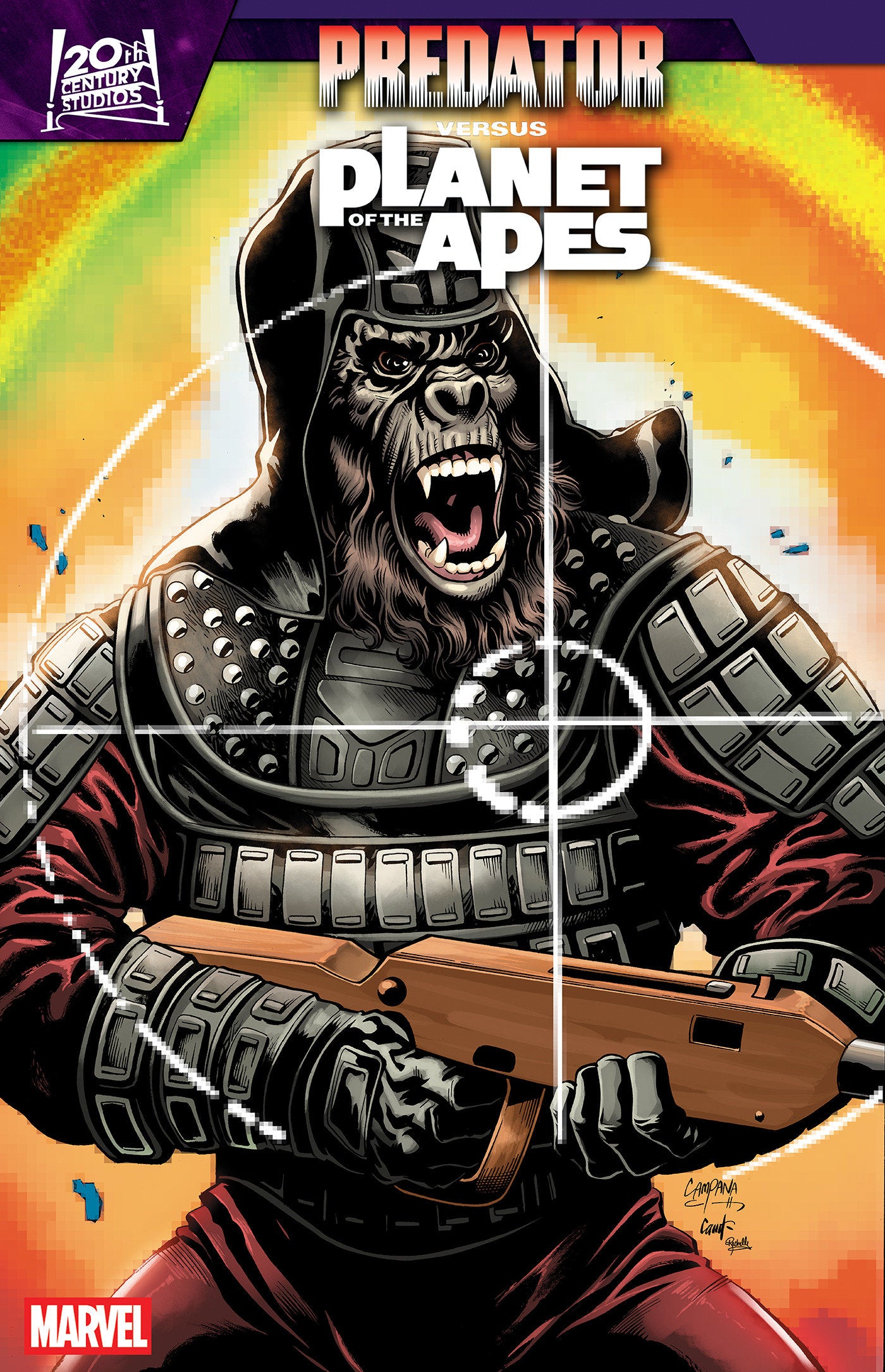 Predator vs. The Planet Of The Apes #2 Chris Campana Movie Poster Homage Variant | L.A. Mood Comics and Games