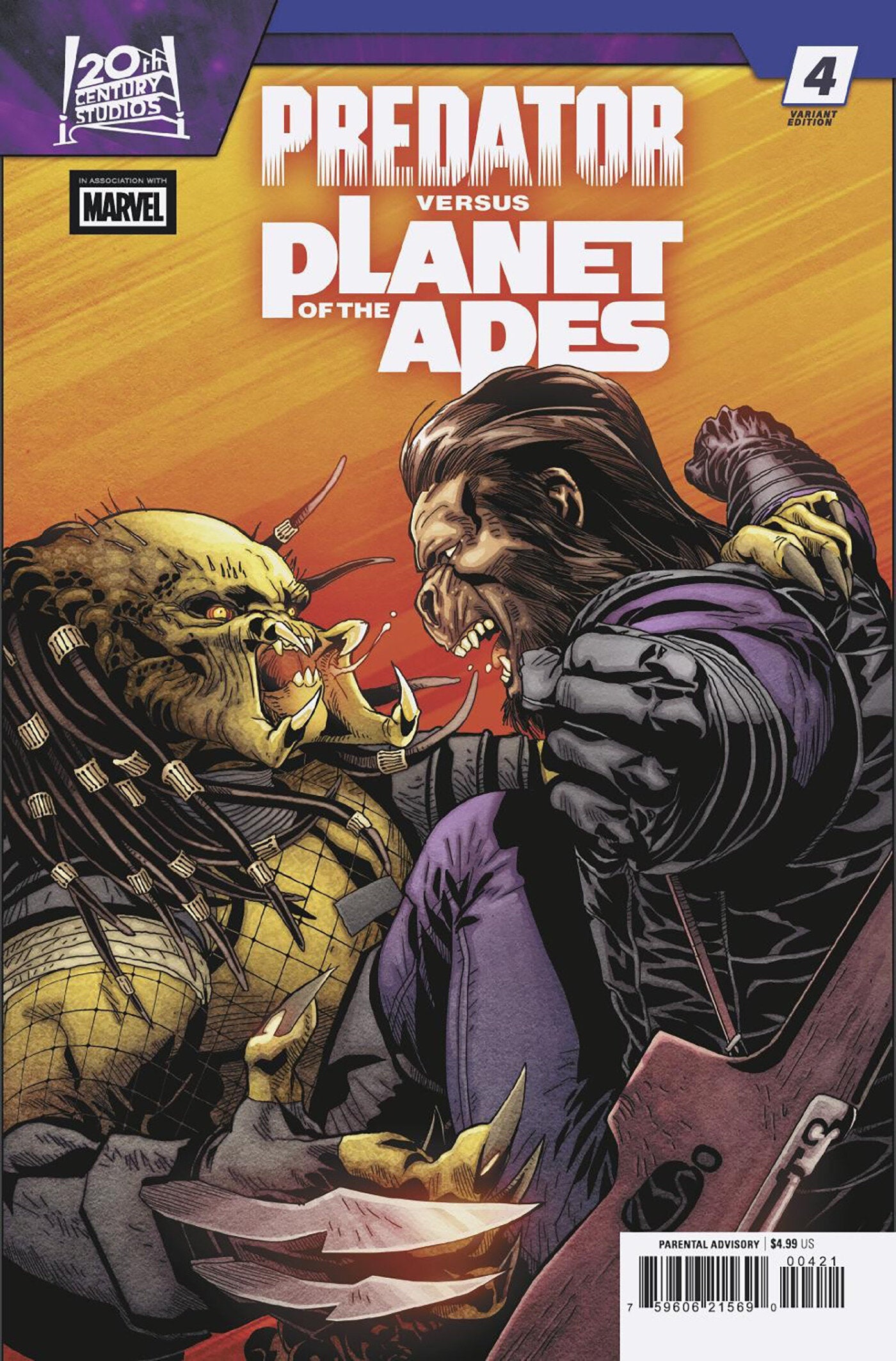 Predator vs. The Planet Of The Apes #4 Salvador Larroca Variant | L.A. Mood Comics and Games