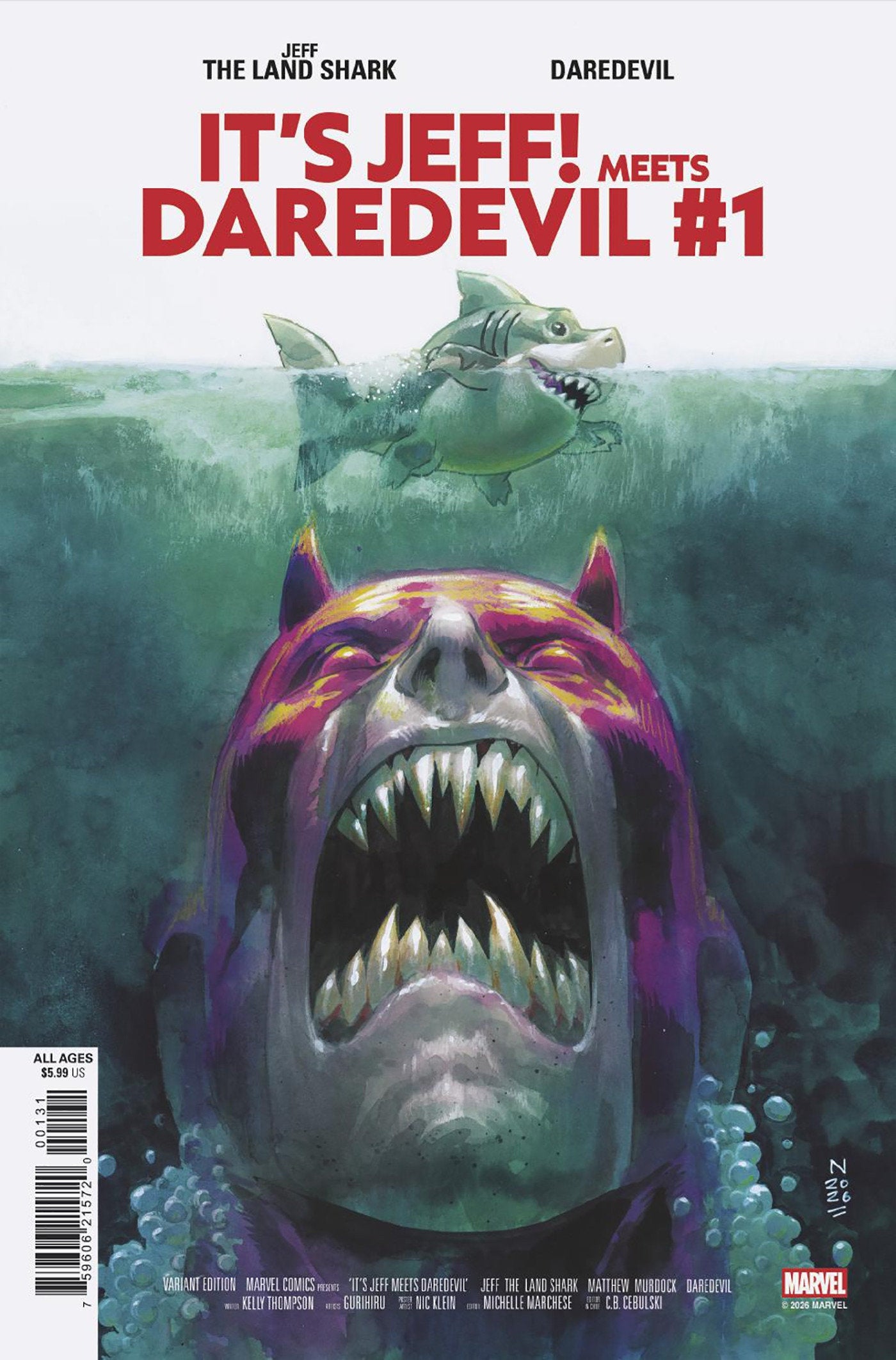 It's Jeff Meets Daredevil #1 Nic Klein Variant | L.A. Mood Comics and Games