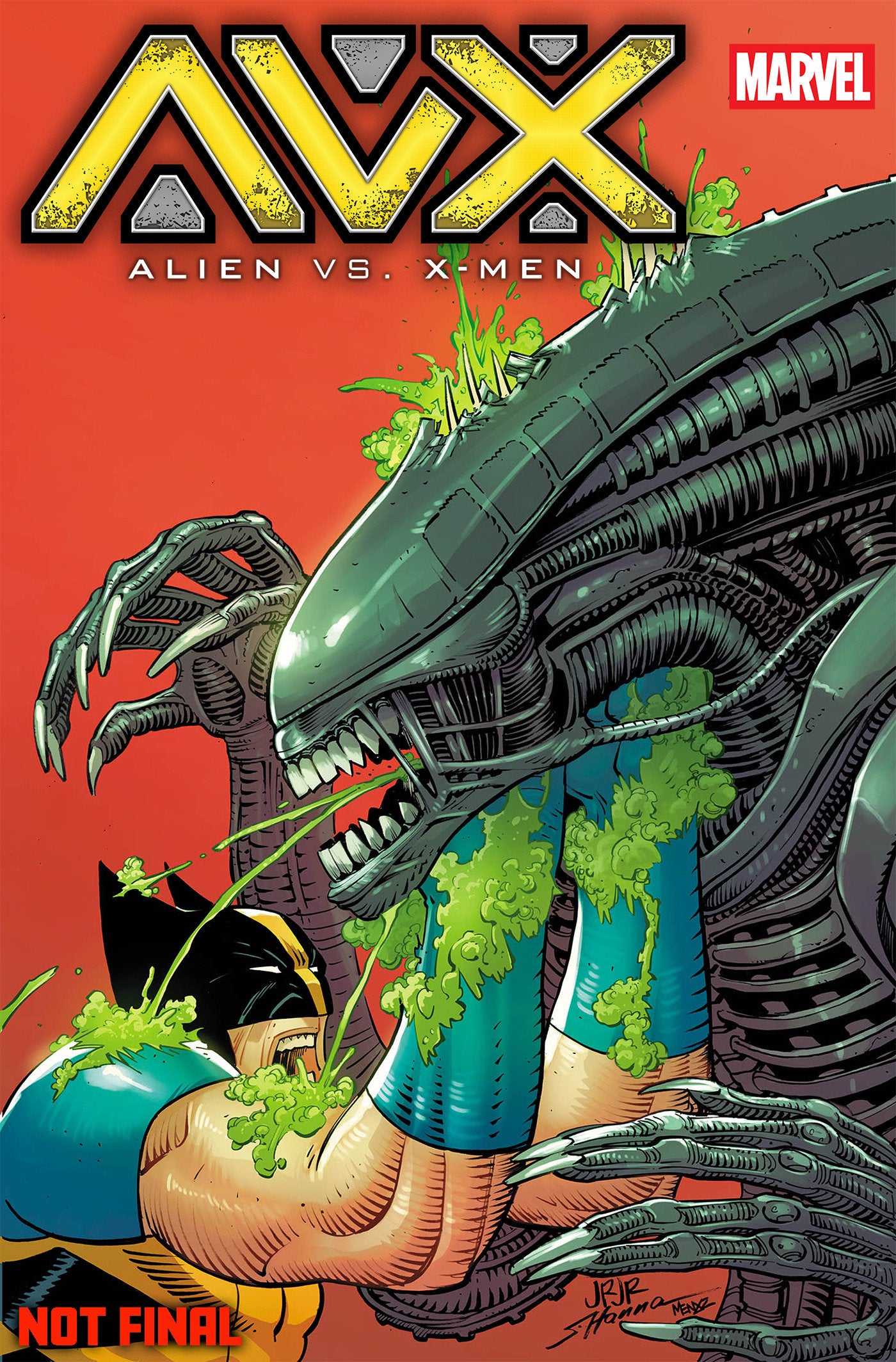 Alien vs. X-Men #1 John Romita Jr. Foil Variant | L.A. Mood Comics and Games