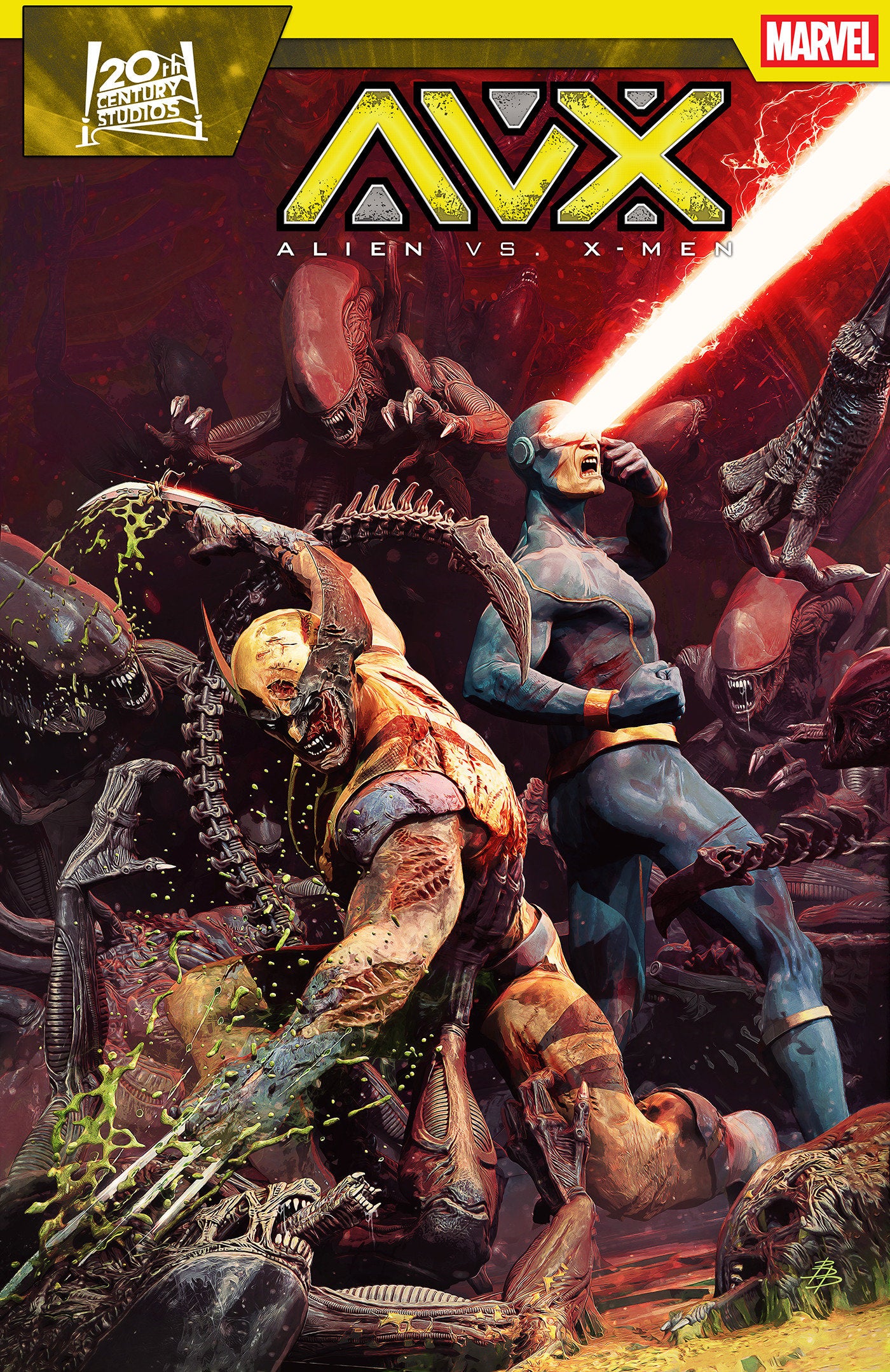 Alien vs. X-Men #1 Bjorn Barends Variant | L.A. Mood Comics and Games