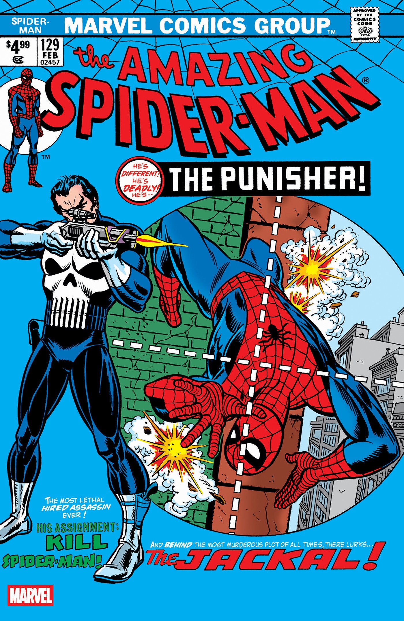 Amazing Spider-Man #129 Facsimile Edition Blue Foil Variant [New Printing 2] | L.A. Mood Comics and Games
