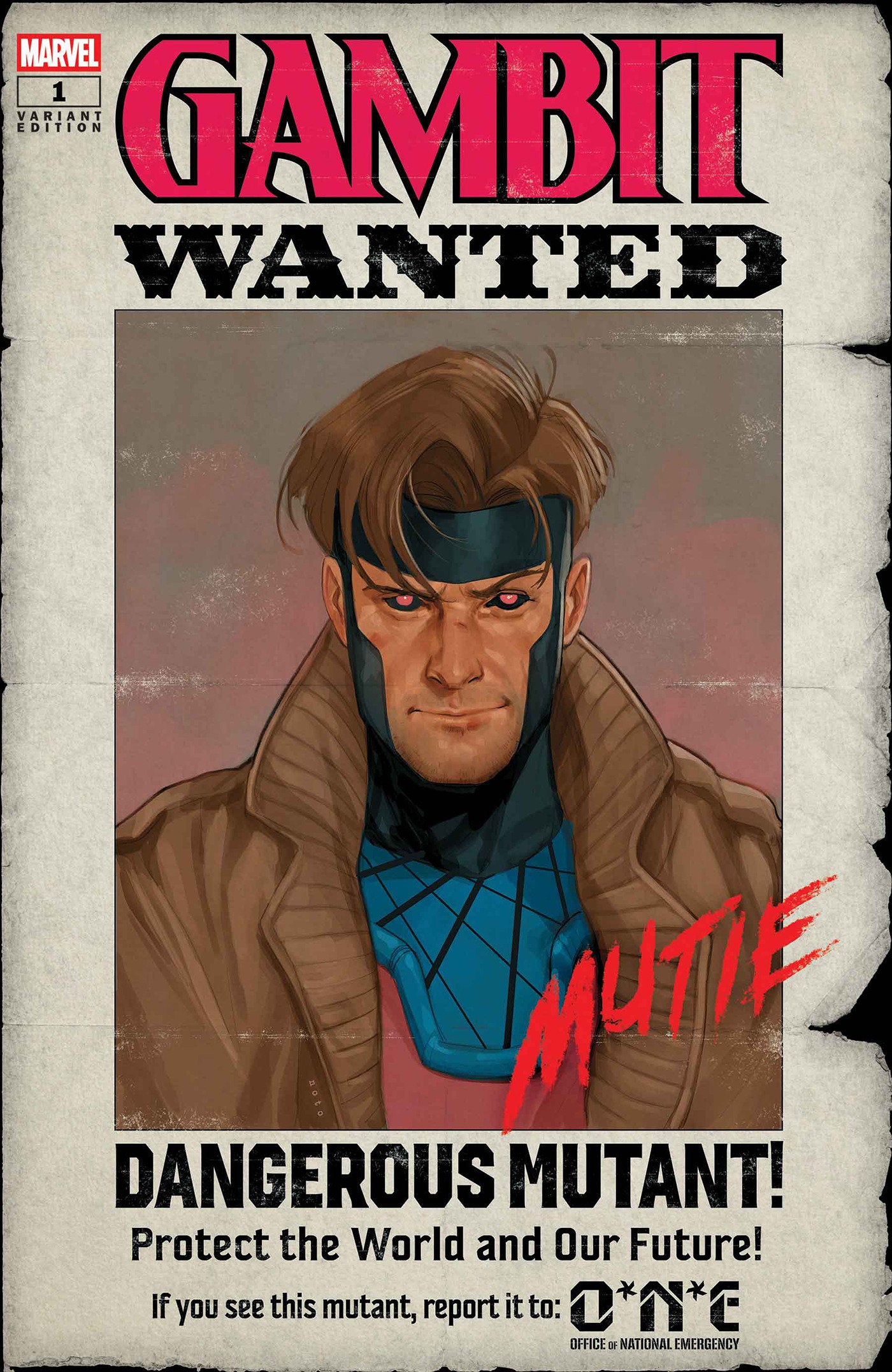 Gambit: Wanted #1 Phil Noto Wanted Variant B | L.A. Mood Comics and Games