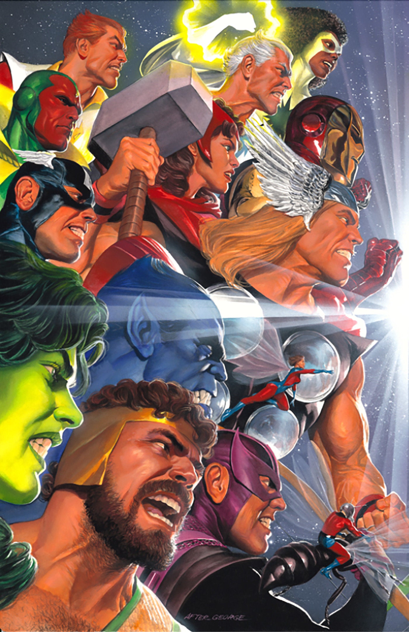 JLA/Avengers #3 Facsimile Edition Alex Ross 2 Part Connecting Variant A | L.A. Mood Comics and Games