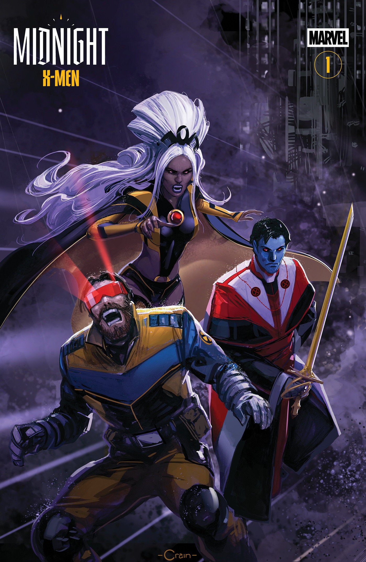 Midnight X-Men #1 Cover F Clayton Crain 3 Part Connecting Variant | L.A. Mood Comics and Games