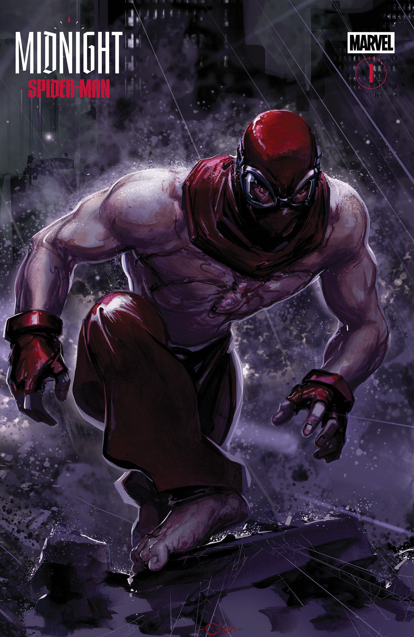 Midnight Spider-Man #1 Cover F Clayton Crain 3 Part Connecting Variant | L.A. Mood Comics and Games
