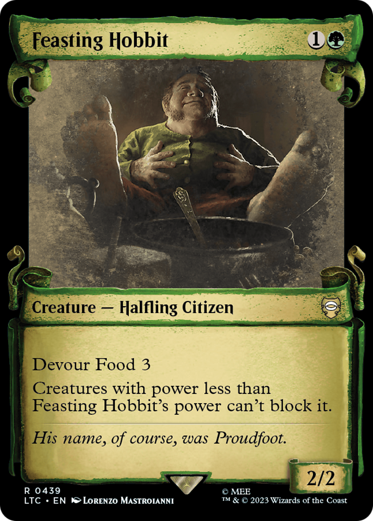 Feasting Hobbit [The Lord of the Rings: Tales of Middle-Earth Commander Showcase Scrolls] | L.A. Mood Comics and Games