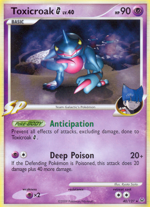 Toxicroak G (40/127) [Platinum: Base Set] | L.A. Mood Comics and Games
