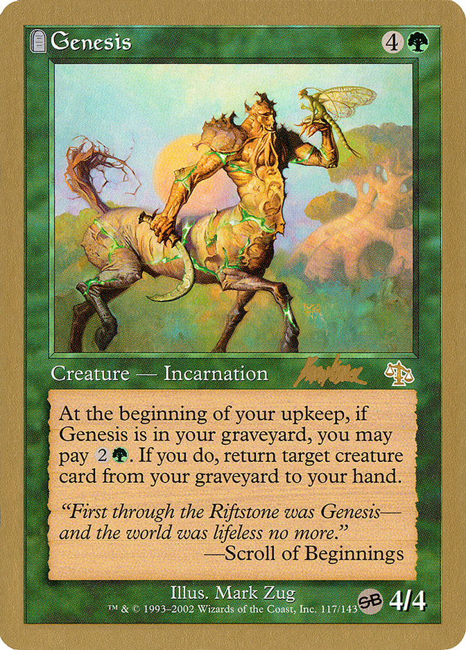 Genesis (Brian Kibler) (SB) [World Championship Decks 2002] | L.A. Mood Comics and Games