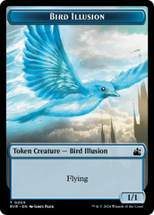 Saproling // Bird Illusion Double-Sided Token [Ravnica Remastered Tokens] | L.A. Mood Comics and Games