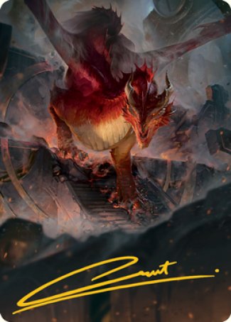 Red Dragon Art Card (Gold-Stamped Signature) [Dungeons & Dragons: Adventures in the Forgotten Realms Art Series] | L.A. Mood Comics and Games