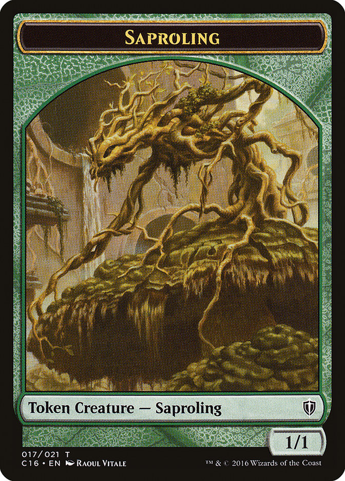 Saproling (016) // Saproling (017) Double-Sided Token [Commander 2016 Tokens] | L.A. Mood Comics and Games