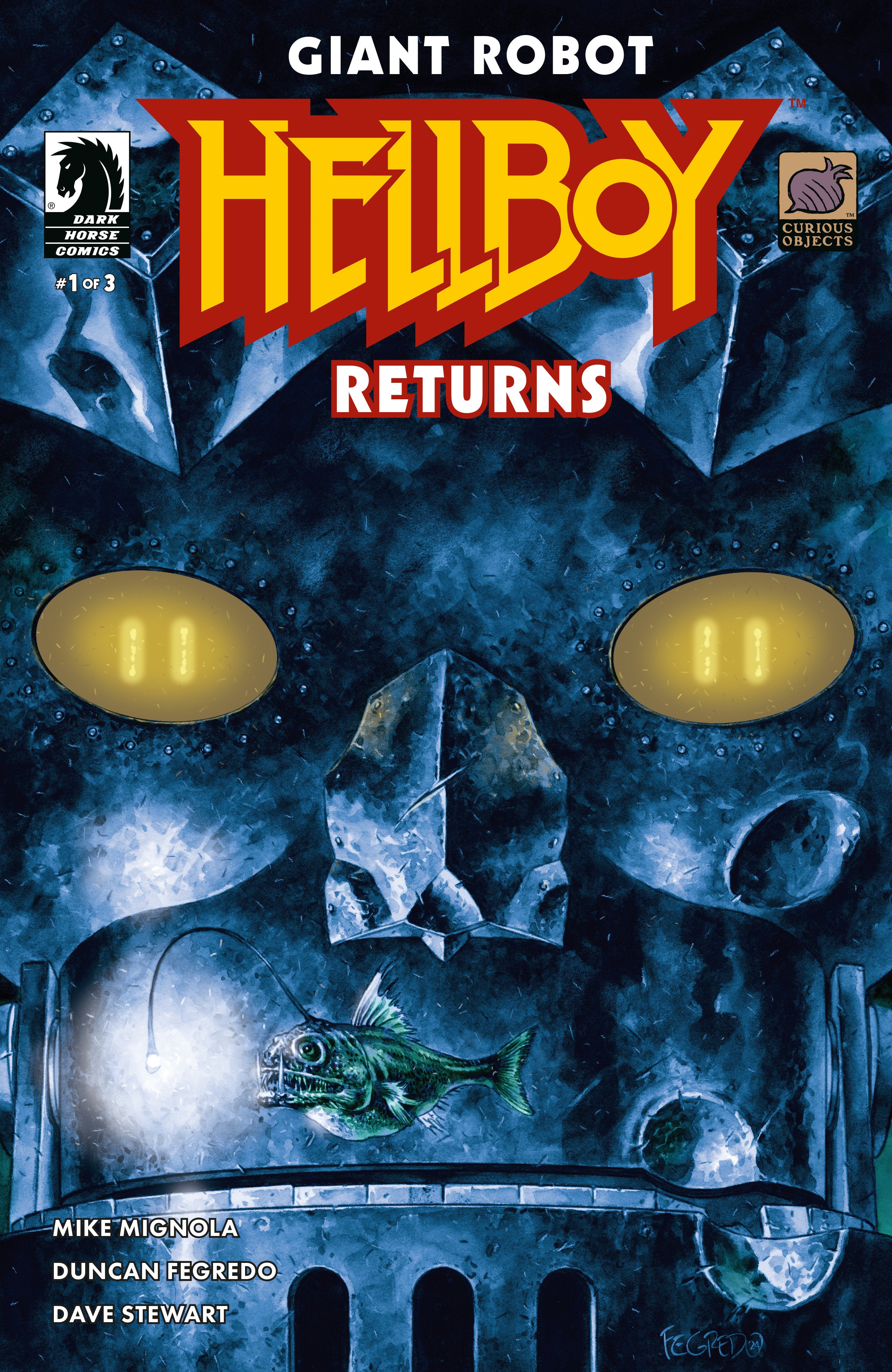 Giant Robot Hellboy Returns #1 (Cover A) (Duncan Fegredo) | L.A. Mood Comics and Games