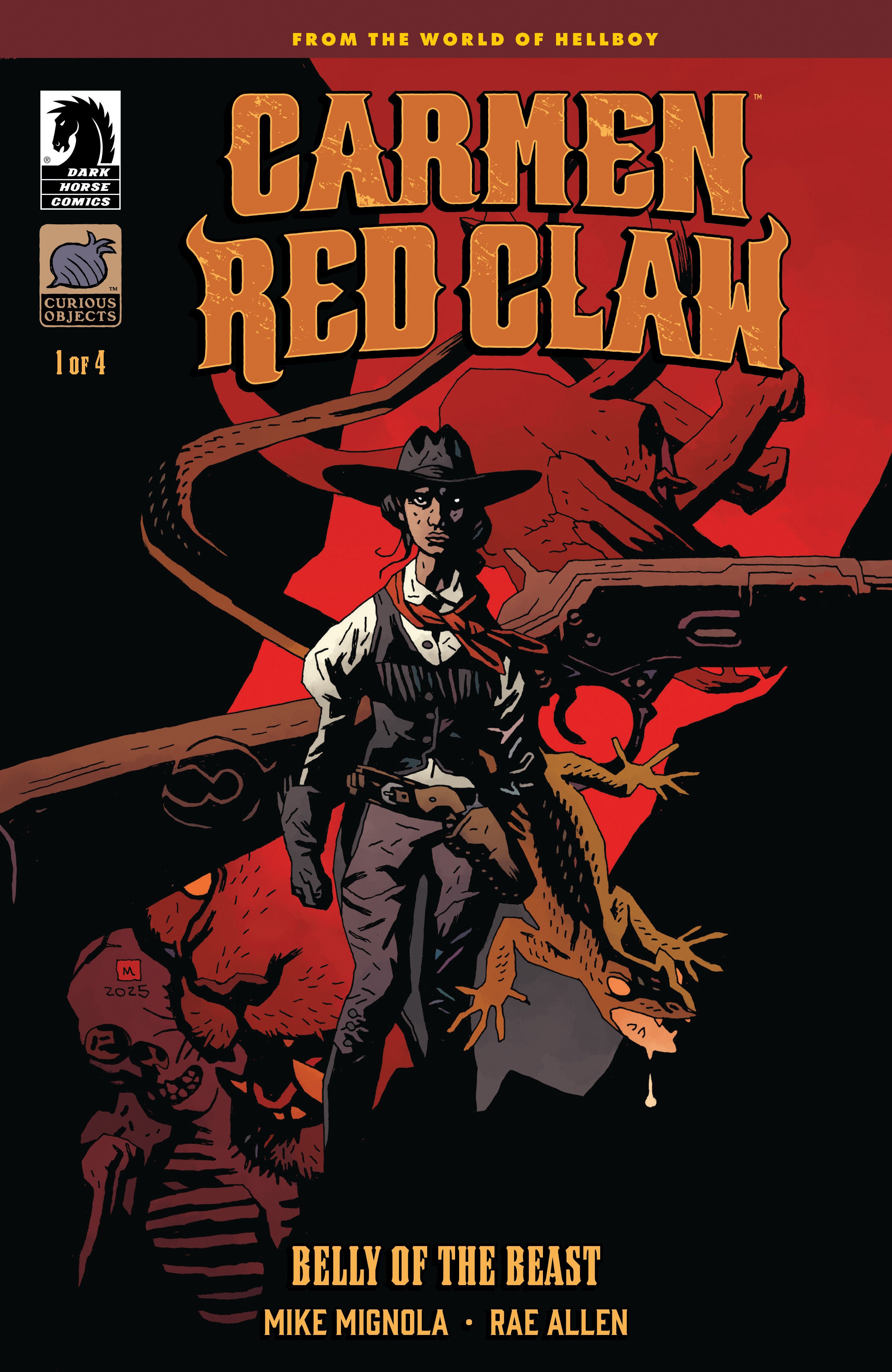 Carmen Red Claw: Belly Of The Beast #1 (Cover B) (Mike Mignola) | L.A. Mood Comics and Games
