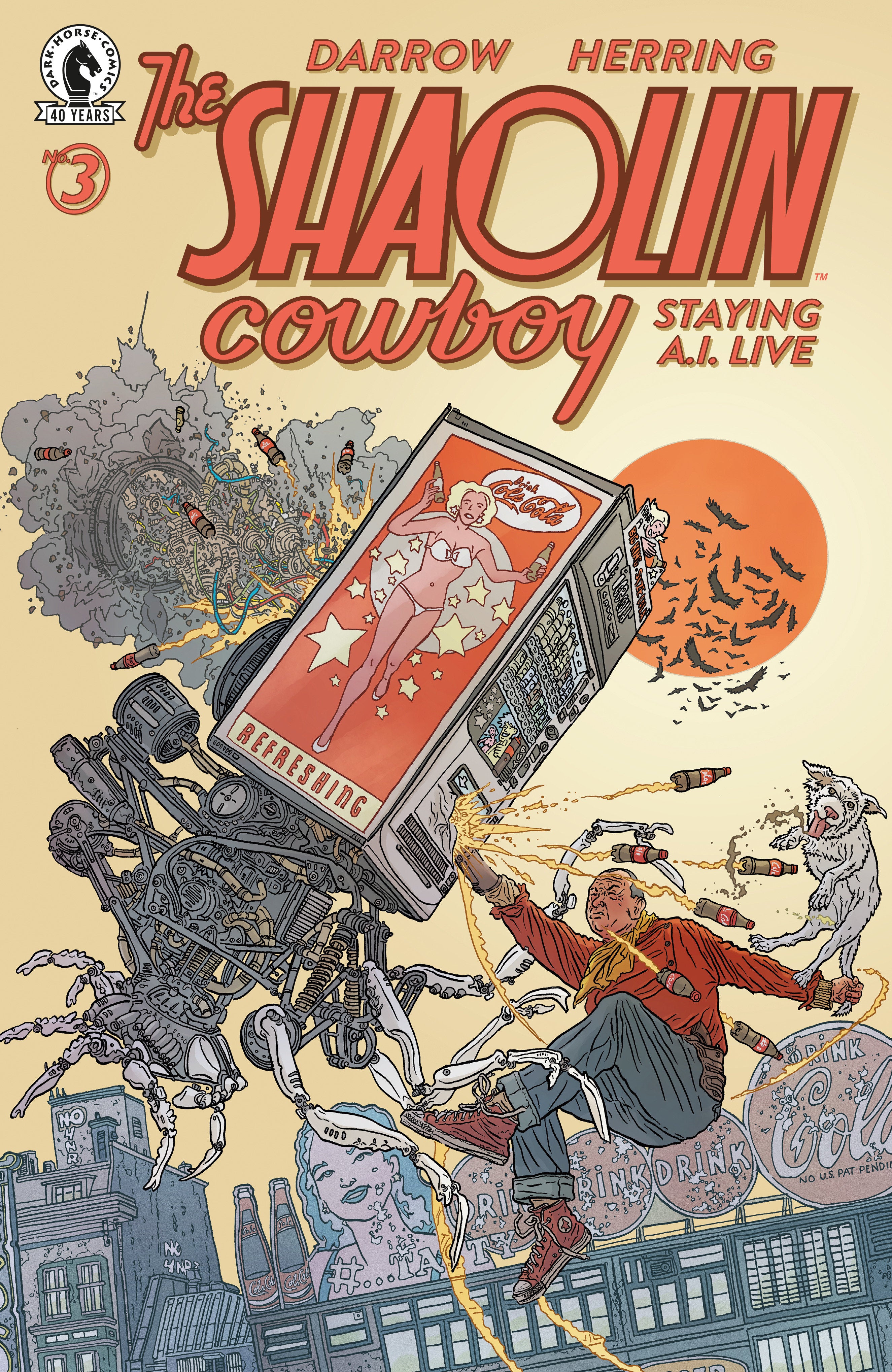 Shaolin Cowboy: Staying A.I.Live #3 (Cover A) (Geof Darrow) | L.A. Mood Comics and Games