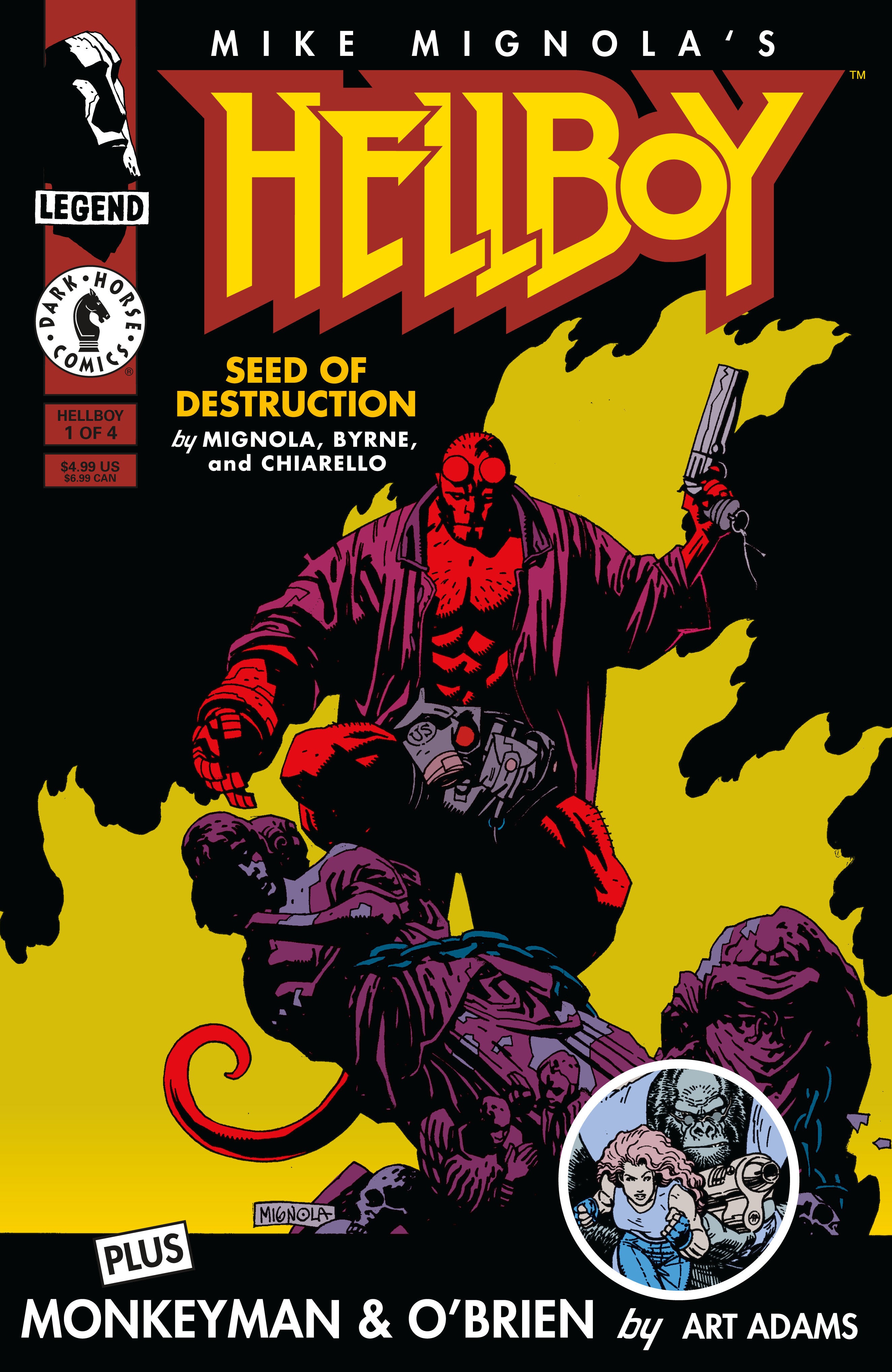 Hellboy: Seed Of Destruction #1 (Facsimile Reprint) (Cover A) (Mike Mignola) | L.A. Mood Comics and Games