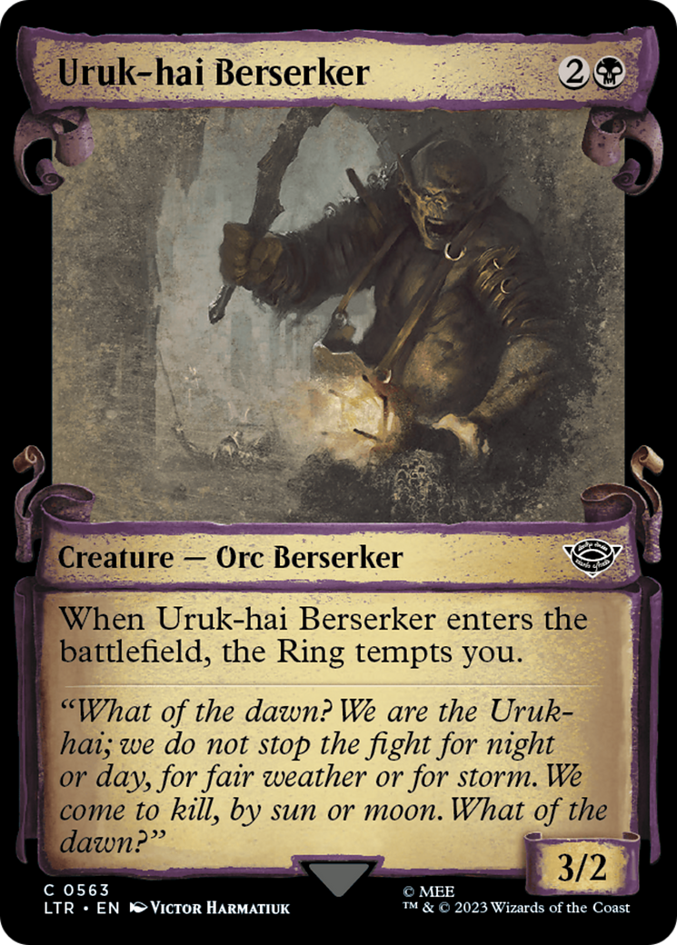 Uruk-hai Berserker [The Lord of the Rings: Tales of Middle-Earth Showcase Scrolls] | L.A. Mood Comics and Games