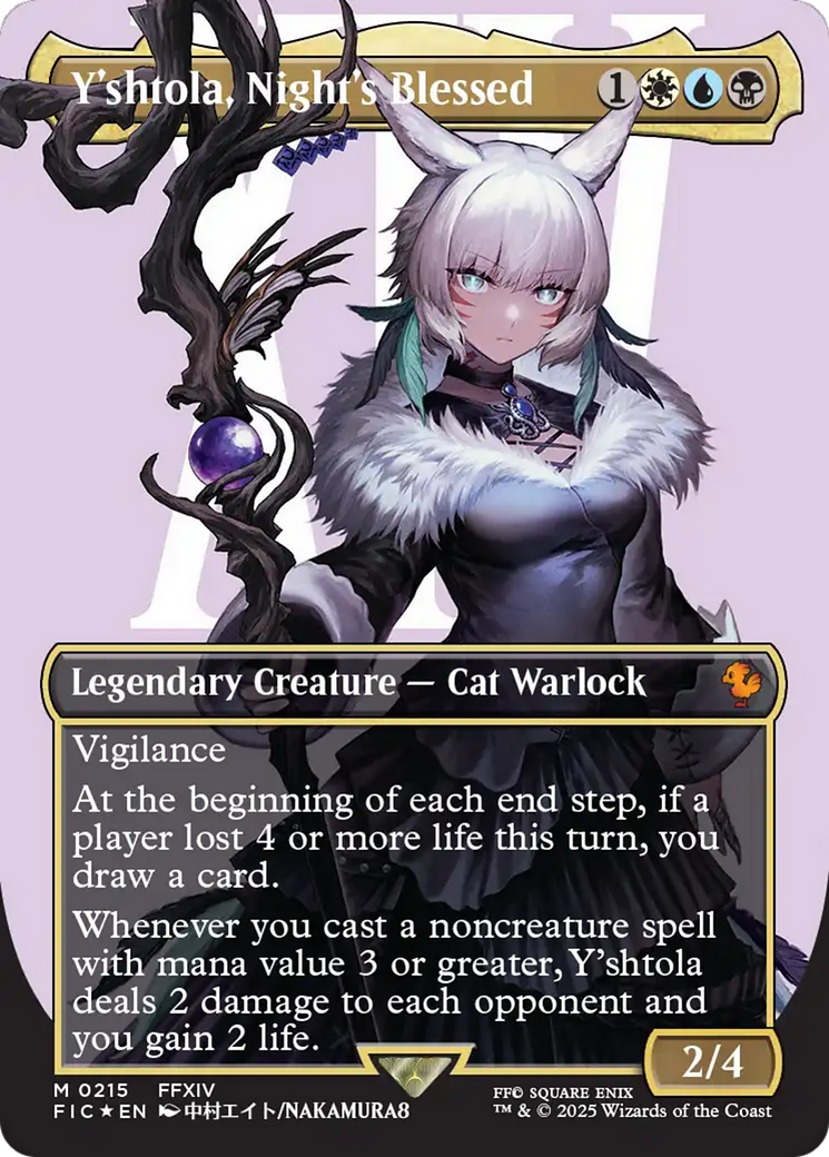 Y'shtola, Night's Blessed (Borderless) (Surge Foil) [FINAL FANTASY Commander] | L.A. Mood Comics and Games