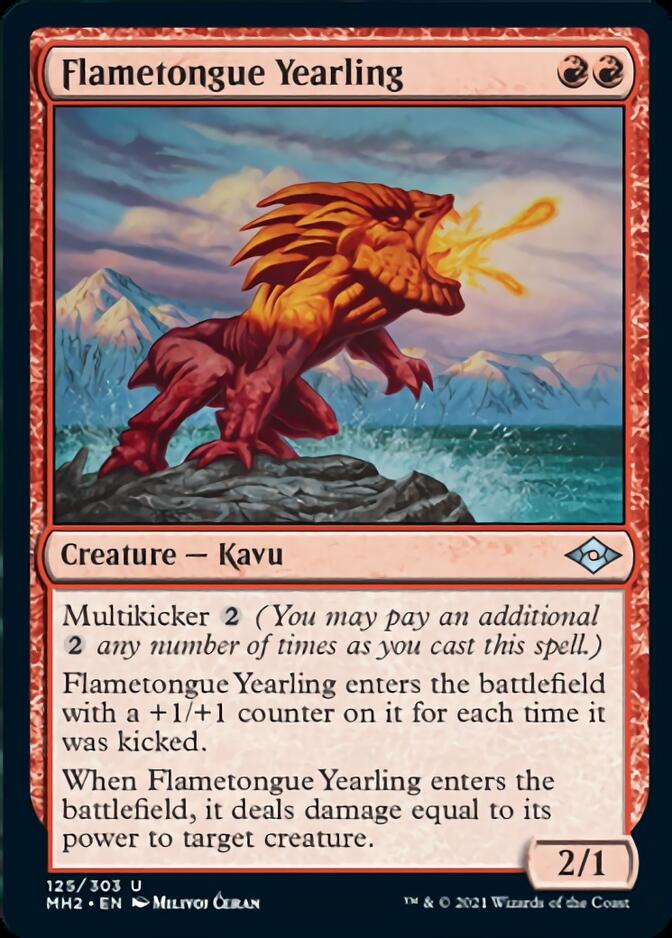 Flametongue Yearling [Modern Horizons 2] | L.A. Mood Comics and Games