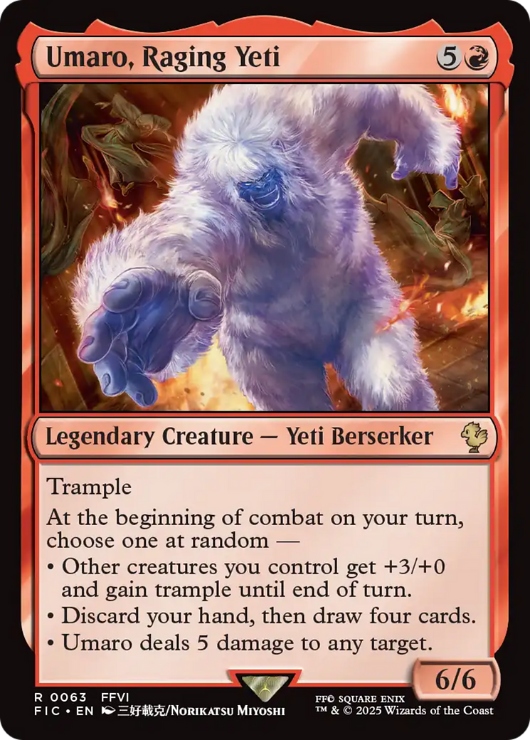 Umaro, Raging Yeti [FINAL FANTASY Commander] | L.A. Mood Comics and Games
