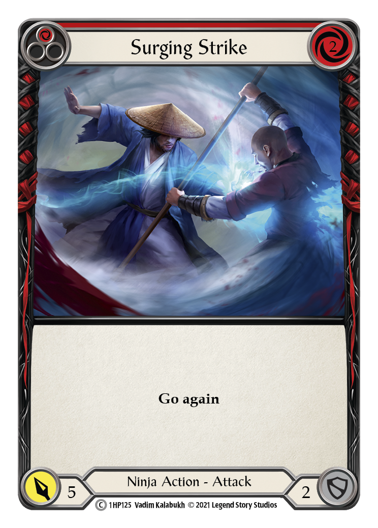 Surging Strike (Red) [1HP125] (History Pack 1) | L.A. Mood Comics and Games